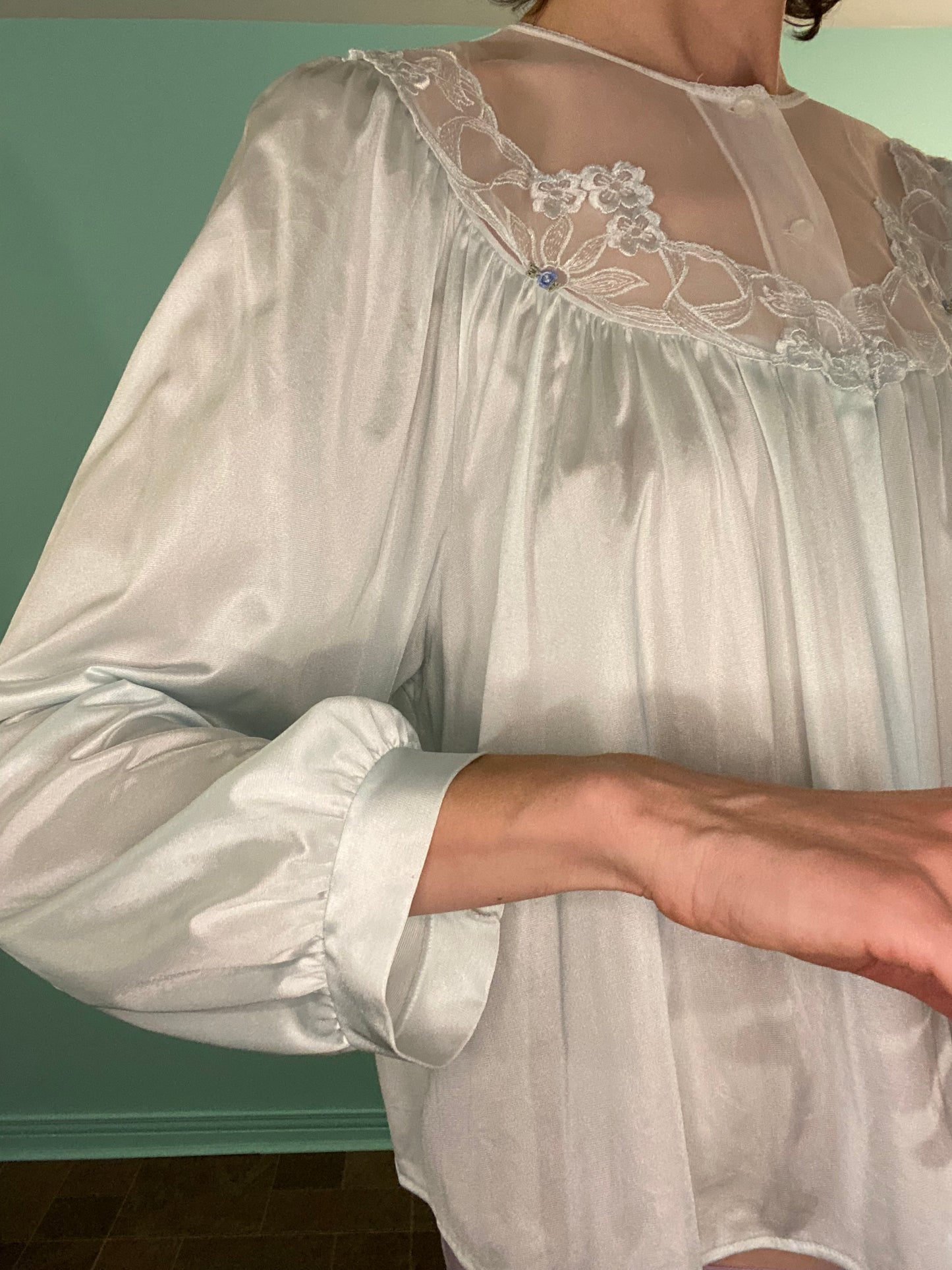 VINTAGE "EATON VANITY FAIR" LINGERIE TOP/JACKET/COVER UP