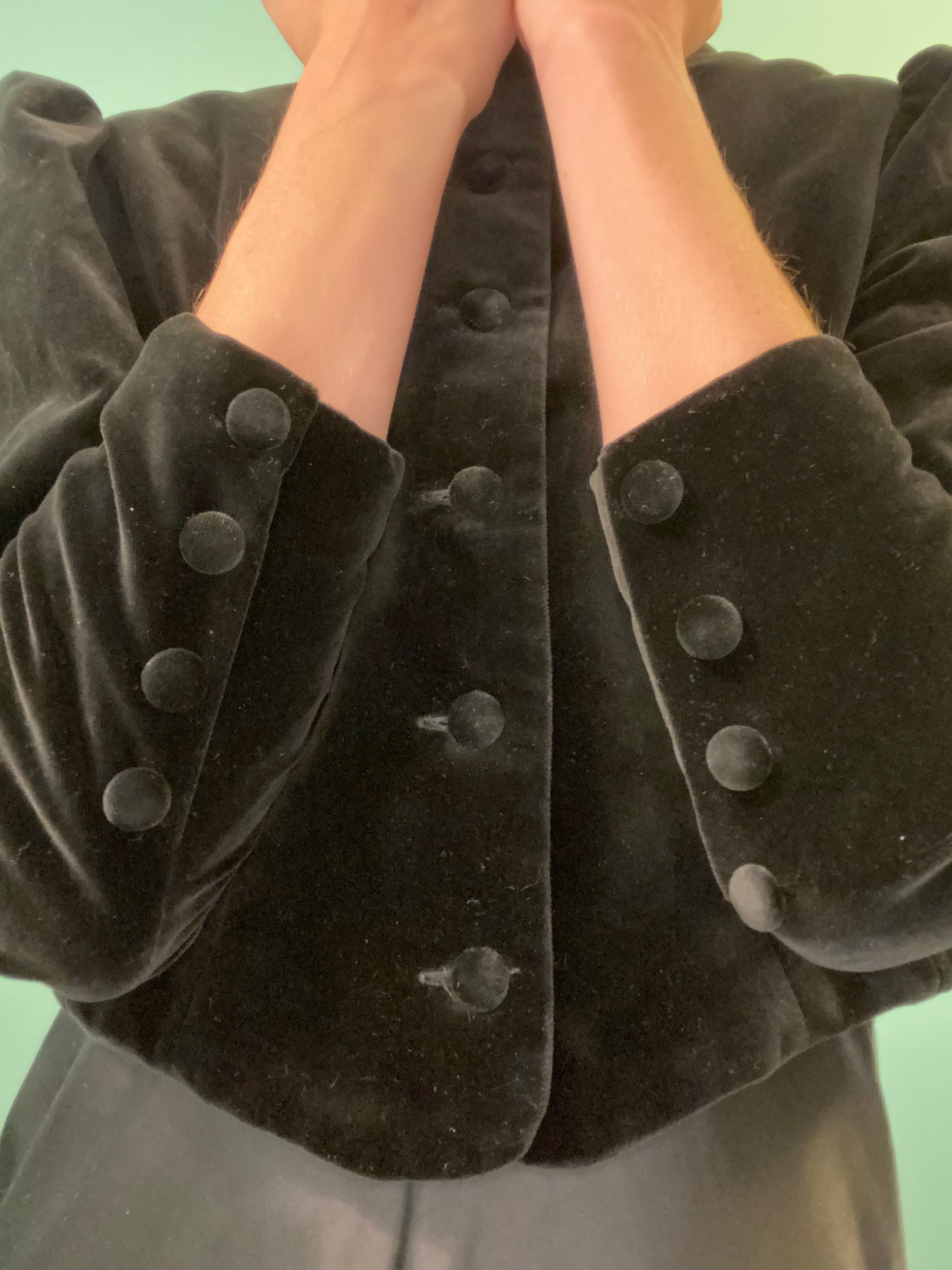 VINTAGE "LAURA ASHLEY" VELVET JACKET