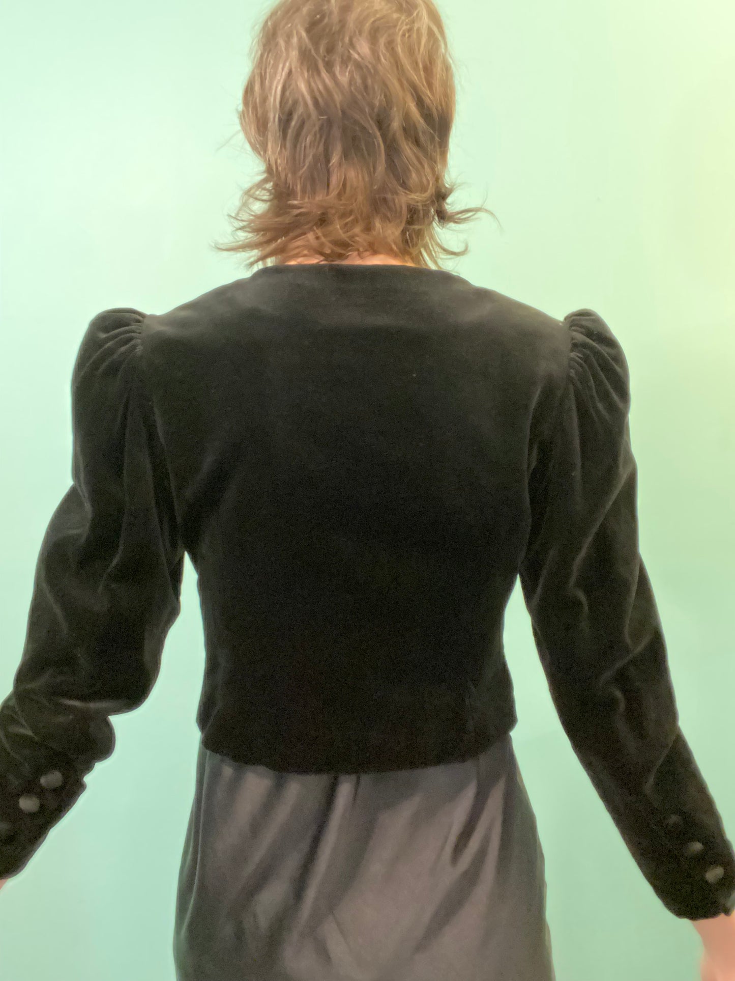 VINTAGE "LAURA ASHLEY" VELVET JACKET