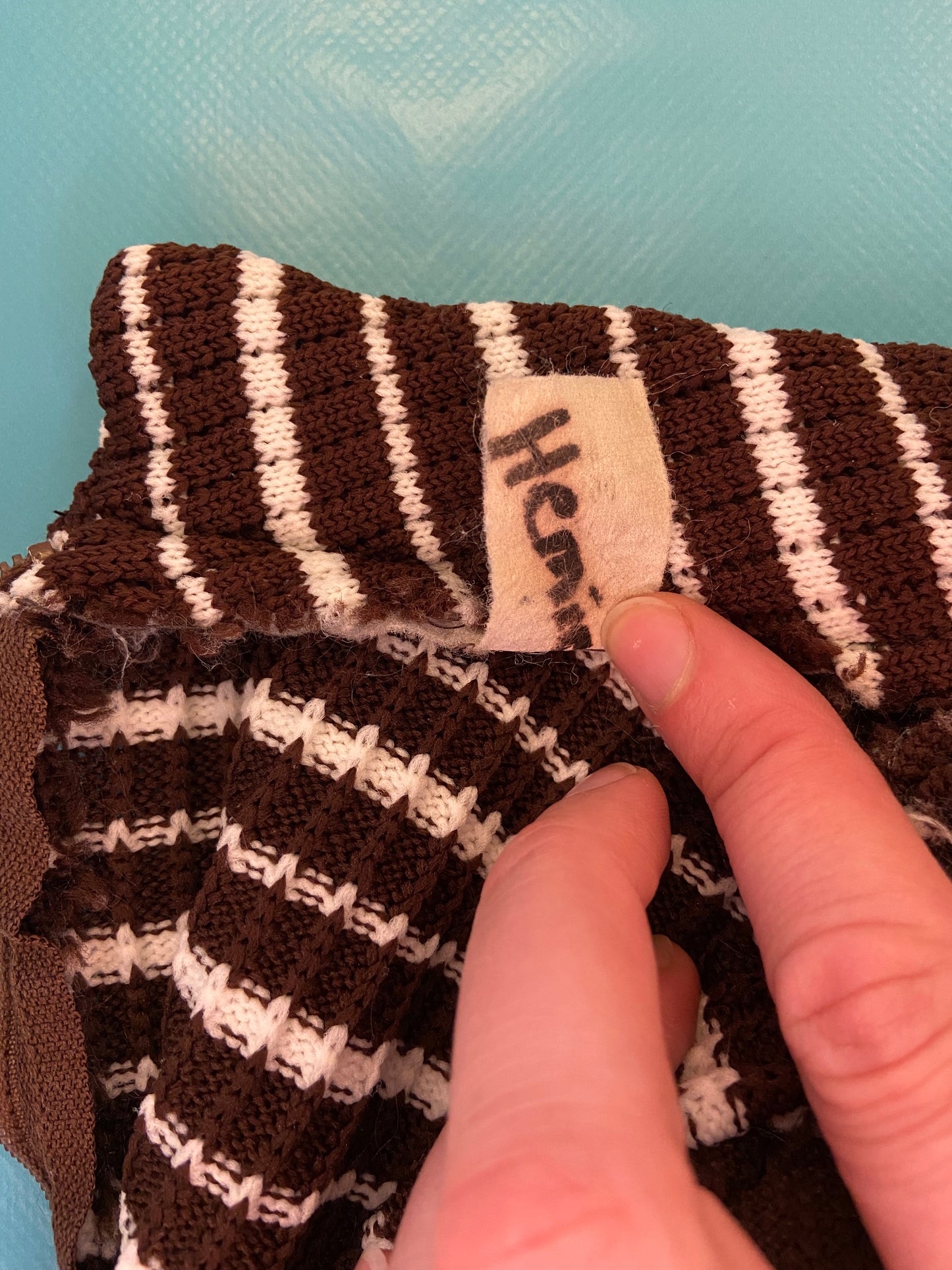 VINTAGE 70'S STRIPEY STRETCHY MINI DRESS