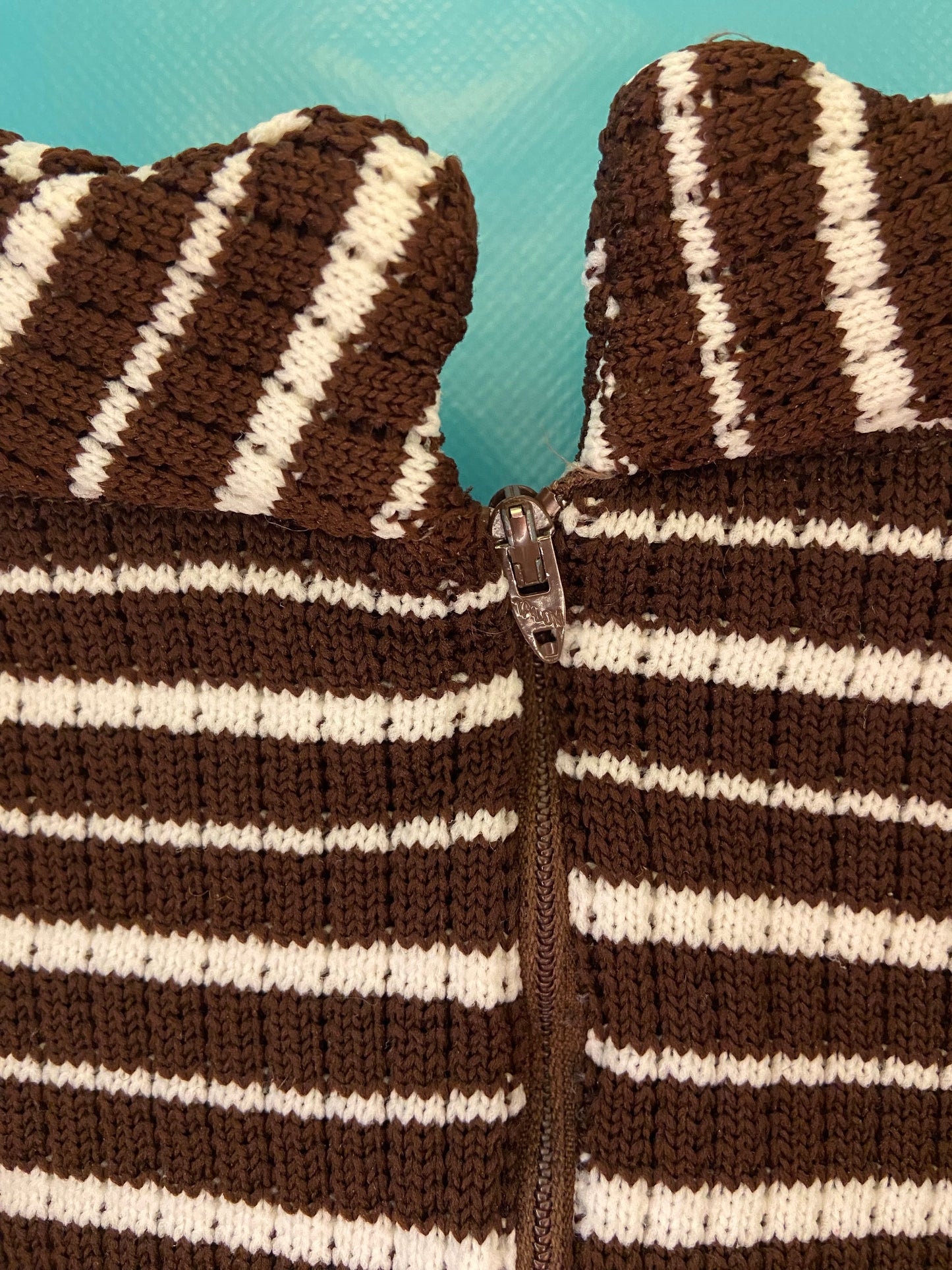 VINTAGE 70'S STRIPEY STRETCHY MINI DRESS