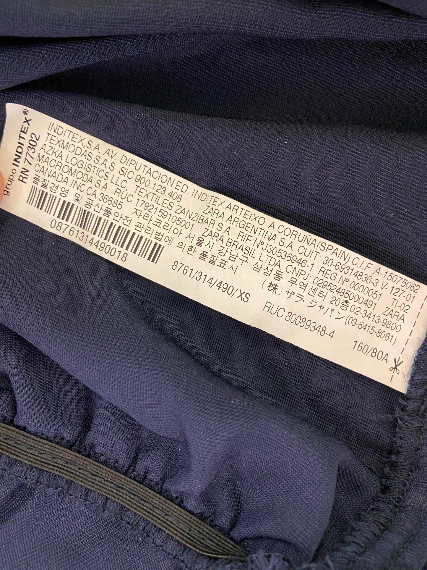 'ZARA' MIDNIGHT BLUE VELVET PUFF SLEEVED BODYSUIT