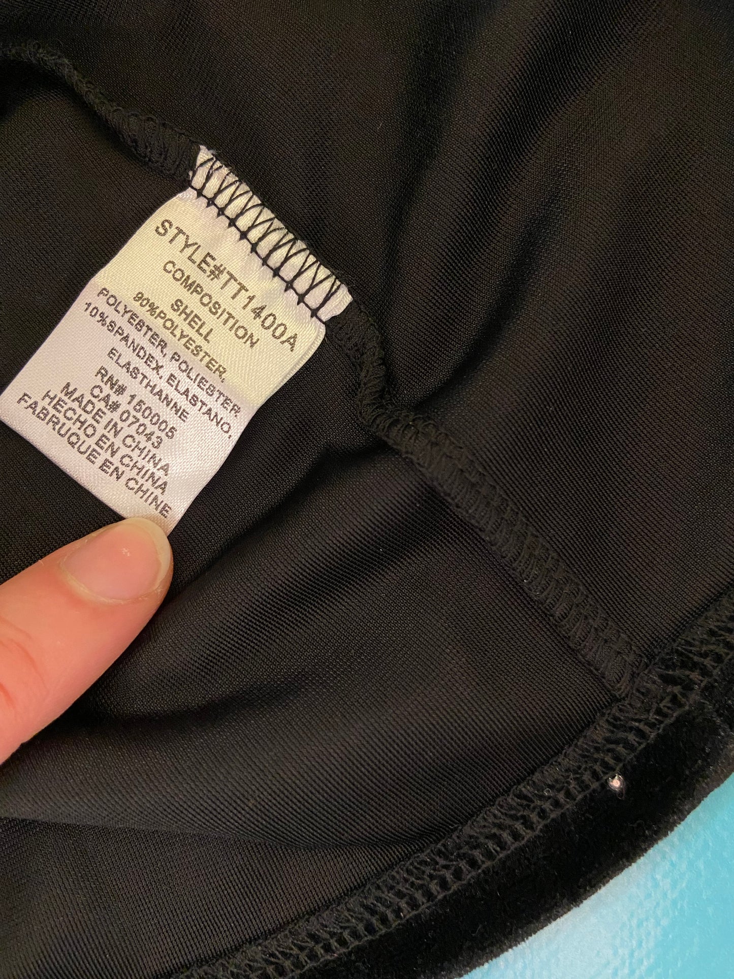 VELVET AND TINY RHINESTONE OFF THE SHOULDER TOP