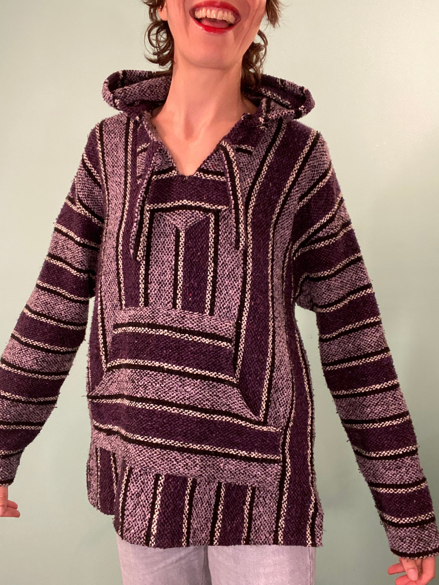 "VINTAGE" 90S HIPPIE HACKEY SACK HOODIE