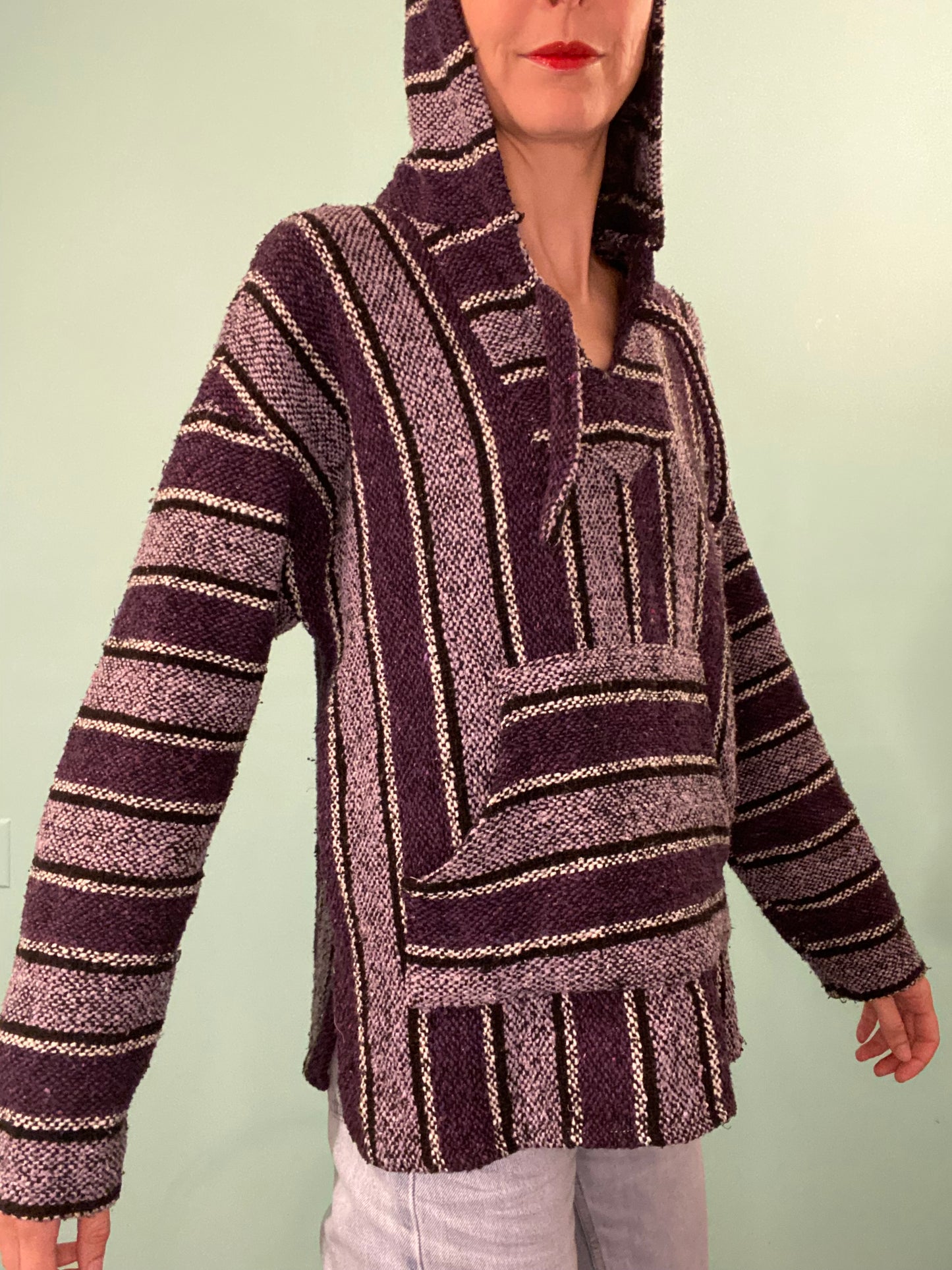 "VINTAGE" 90S HIPPIE HACKEY SACK HOODIE