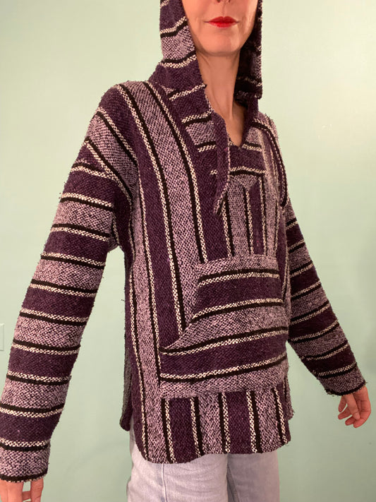 "VINTAGE" 90S HIPPIE HACKEY SACK HOODIE