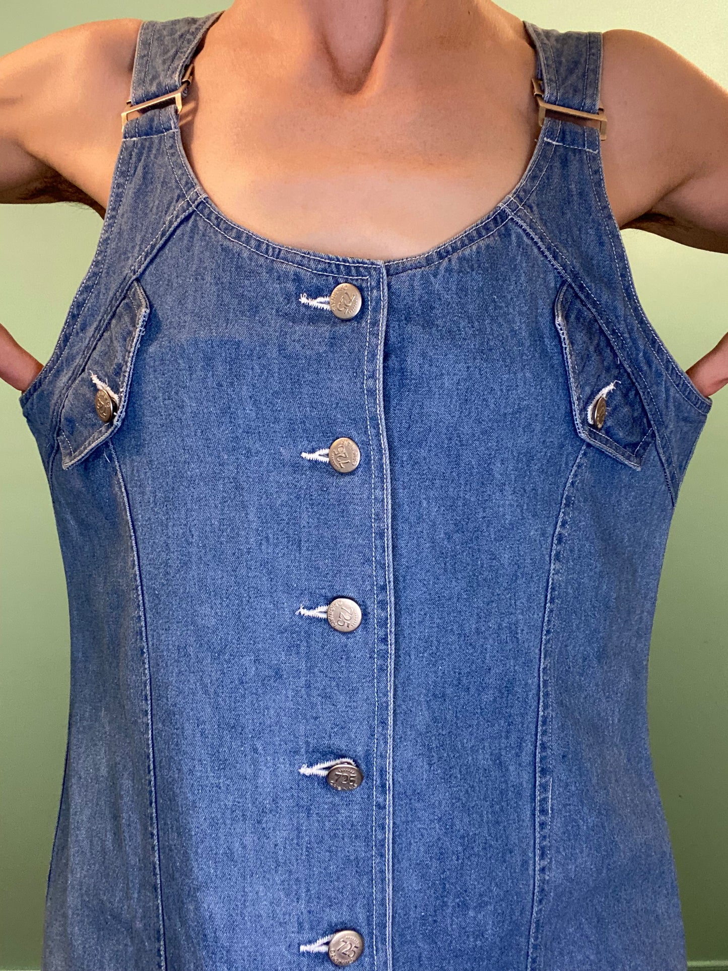 VINTAGE "725 ORIGINALS" SHORT DENIM ROMPER DRESS