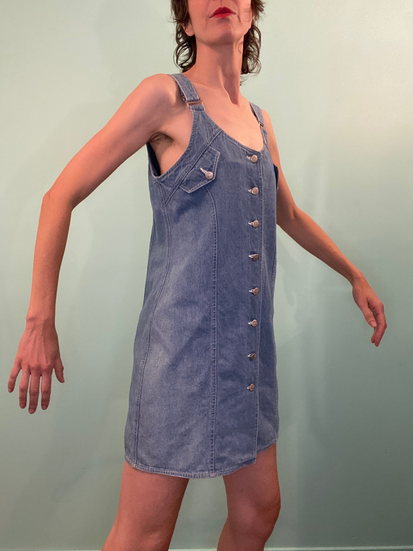 VINTAGE "725 ORIGINALS" SHORT DENIM ROMPER DRESS
