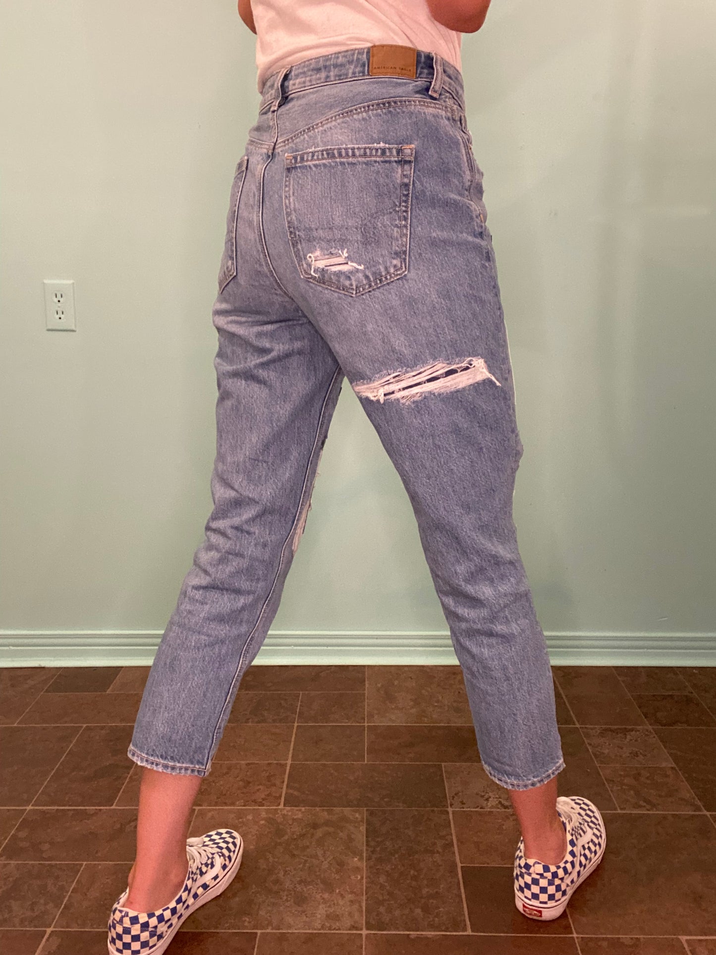 "ABERCROMBIE" PATCHWORK JEANS