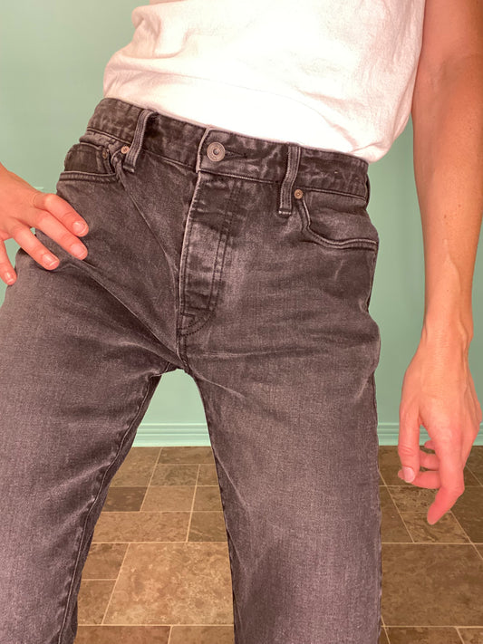 "TOPMAN" STRETCH SKINNY FIT BLACK JEANS