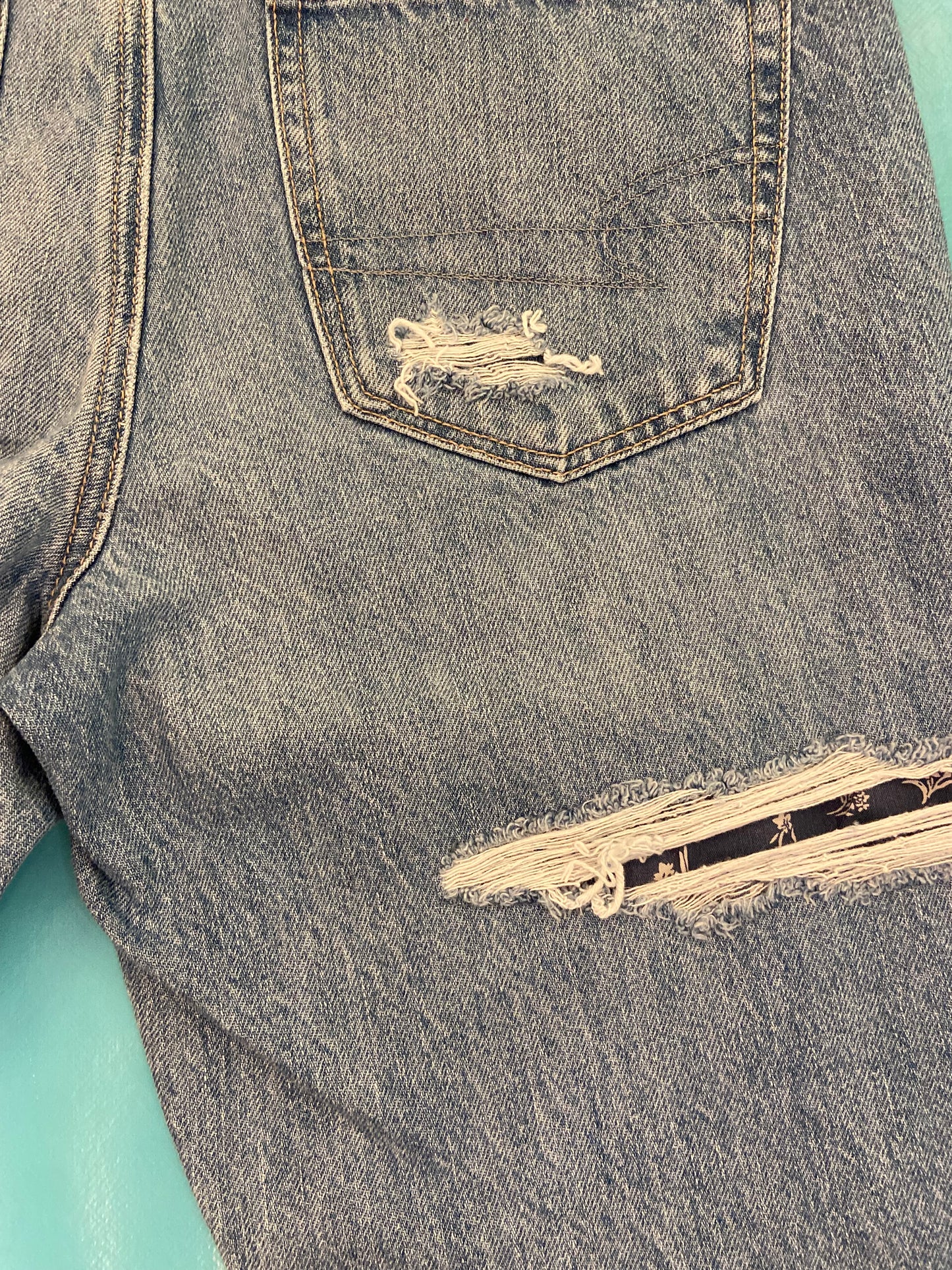 "ABERCROMBIE" PATCHWORK JEANS