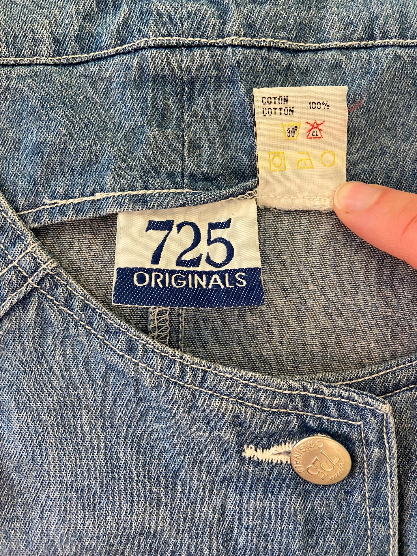 VINTAGE "725 ORIGINALS" SHORT DENIM ROMPER DRESS