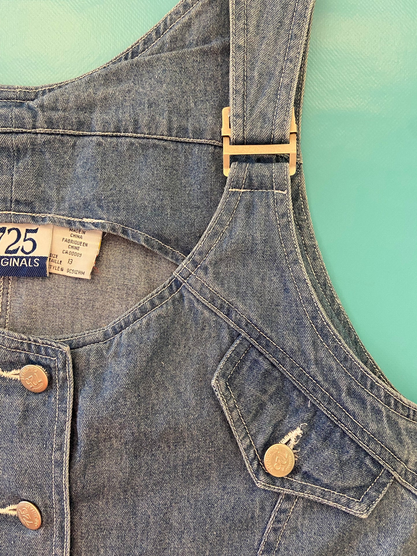 VINTAGE "725 ORIGINALS" SHORT DENIM ROMPER DRESS