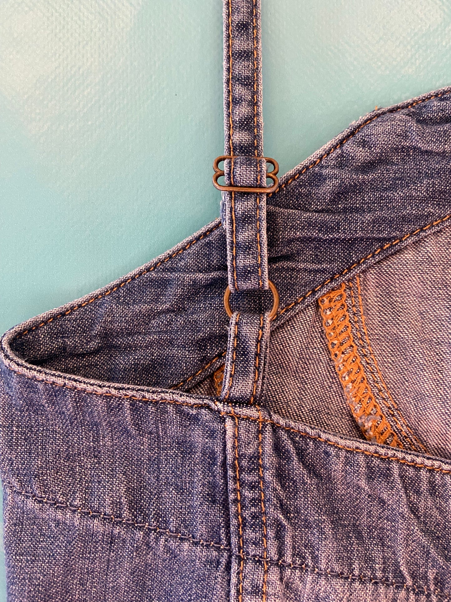 "DRIFTWOOD" BUTTON FRONT DENIM COWGIRL DRESS