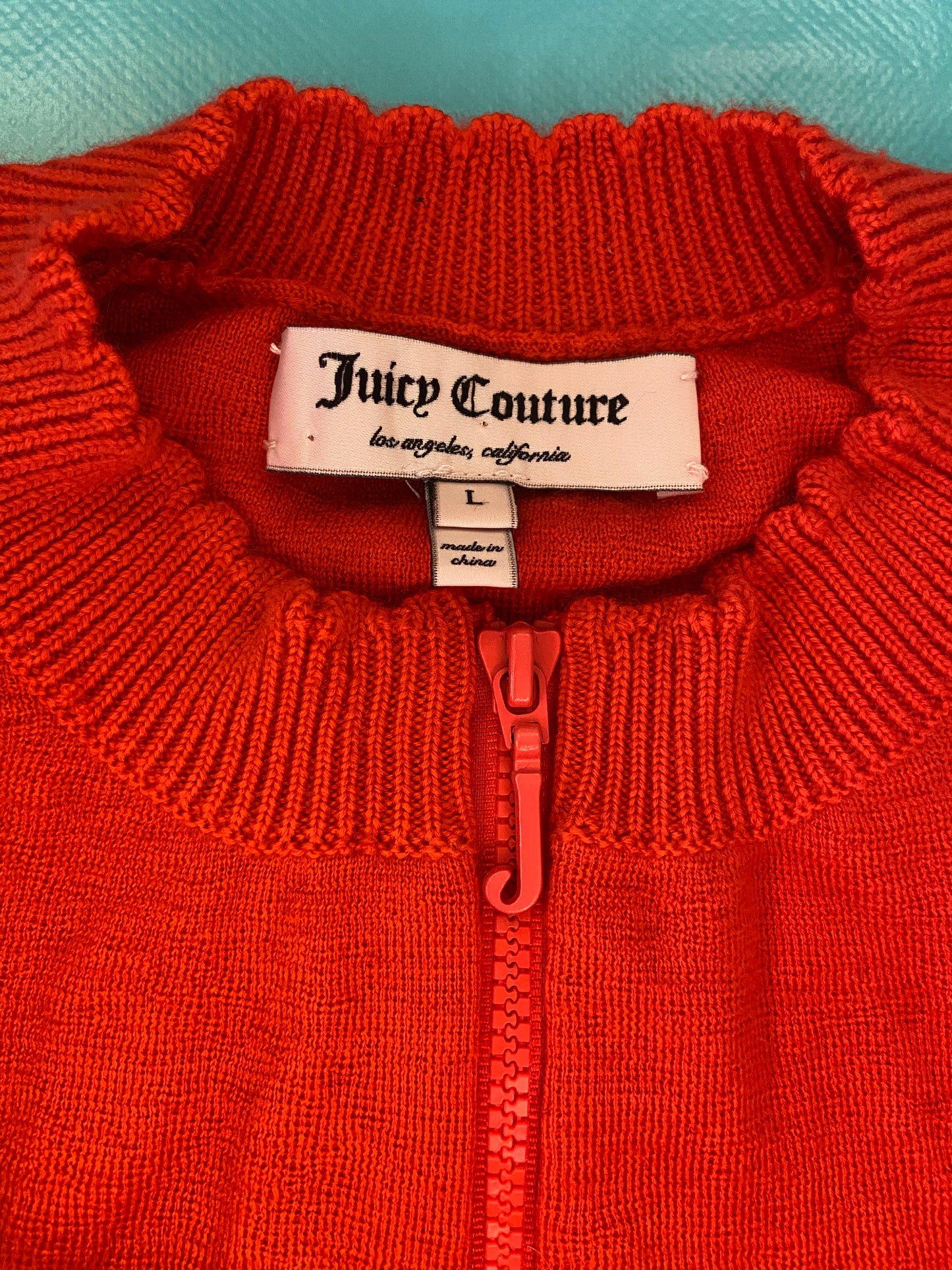 SUPER RARE VINTAGE Y2K "JUICY" %100 WOOL LOGO SWEATER