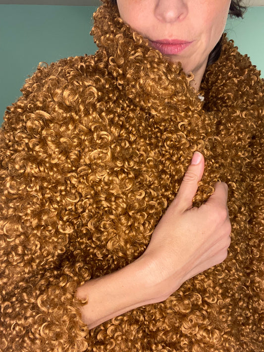 SUPER FUN "ZARA" ***NEW WITH TAGS CURLY FAUX FUR COAT