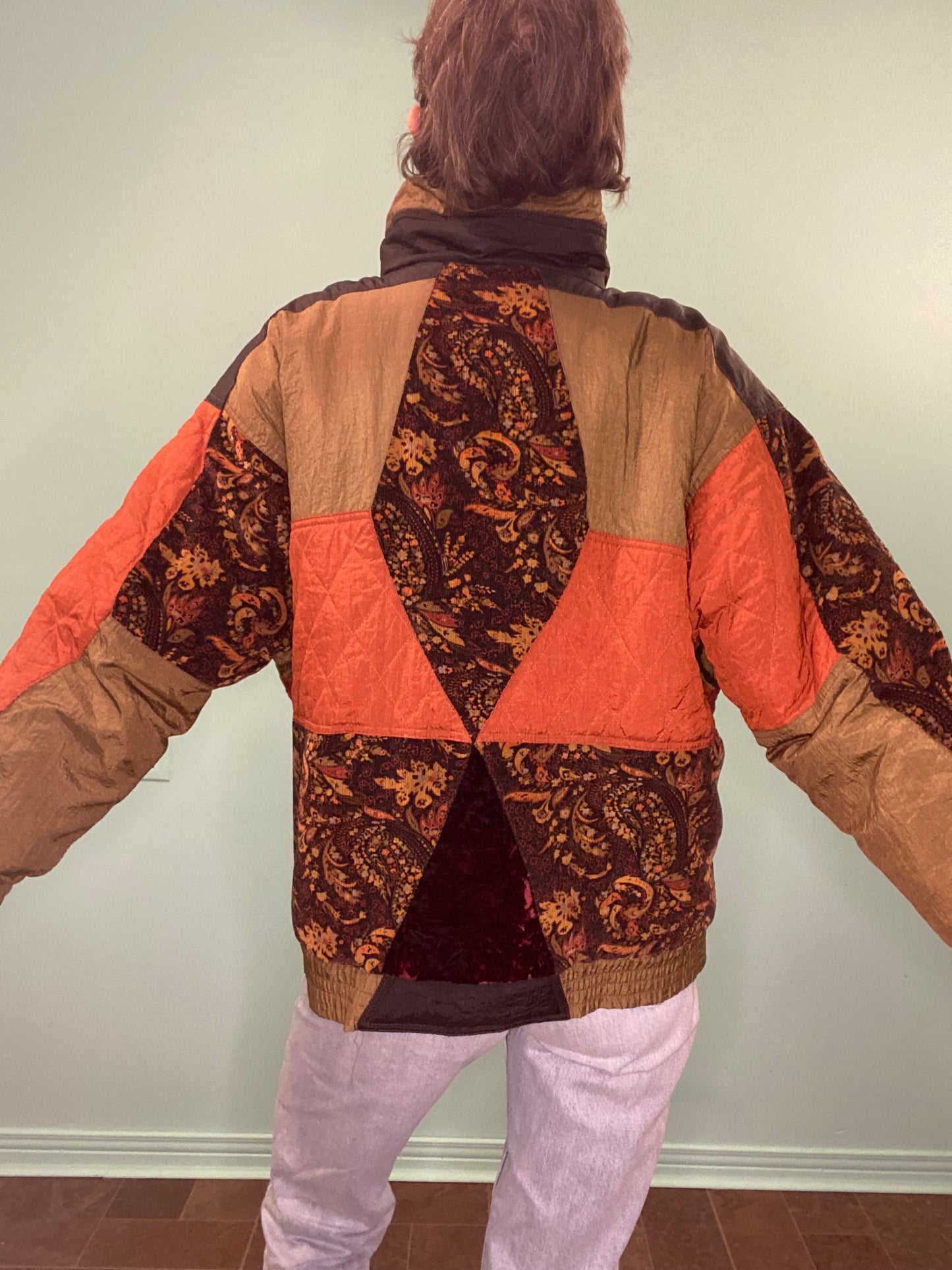 INCREDIBLE VINTAGE 90'S "LES VETEMENTS" PUFFY COLOUR BLOCK COAT