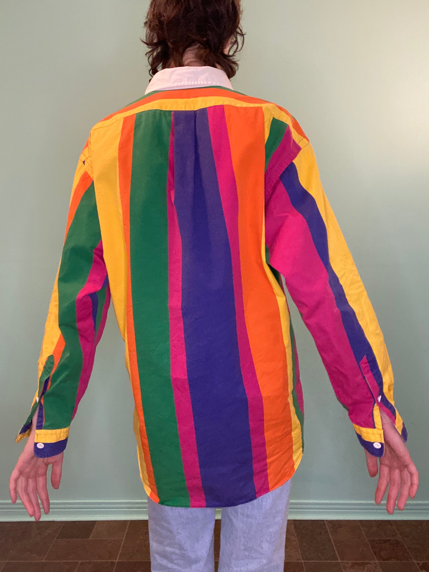 ICONIC VINTAGE 90S "RALPH LAUREN" RAINBOW RUGBY SHIRT