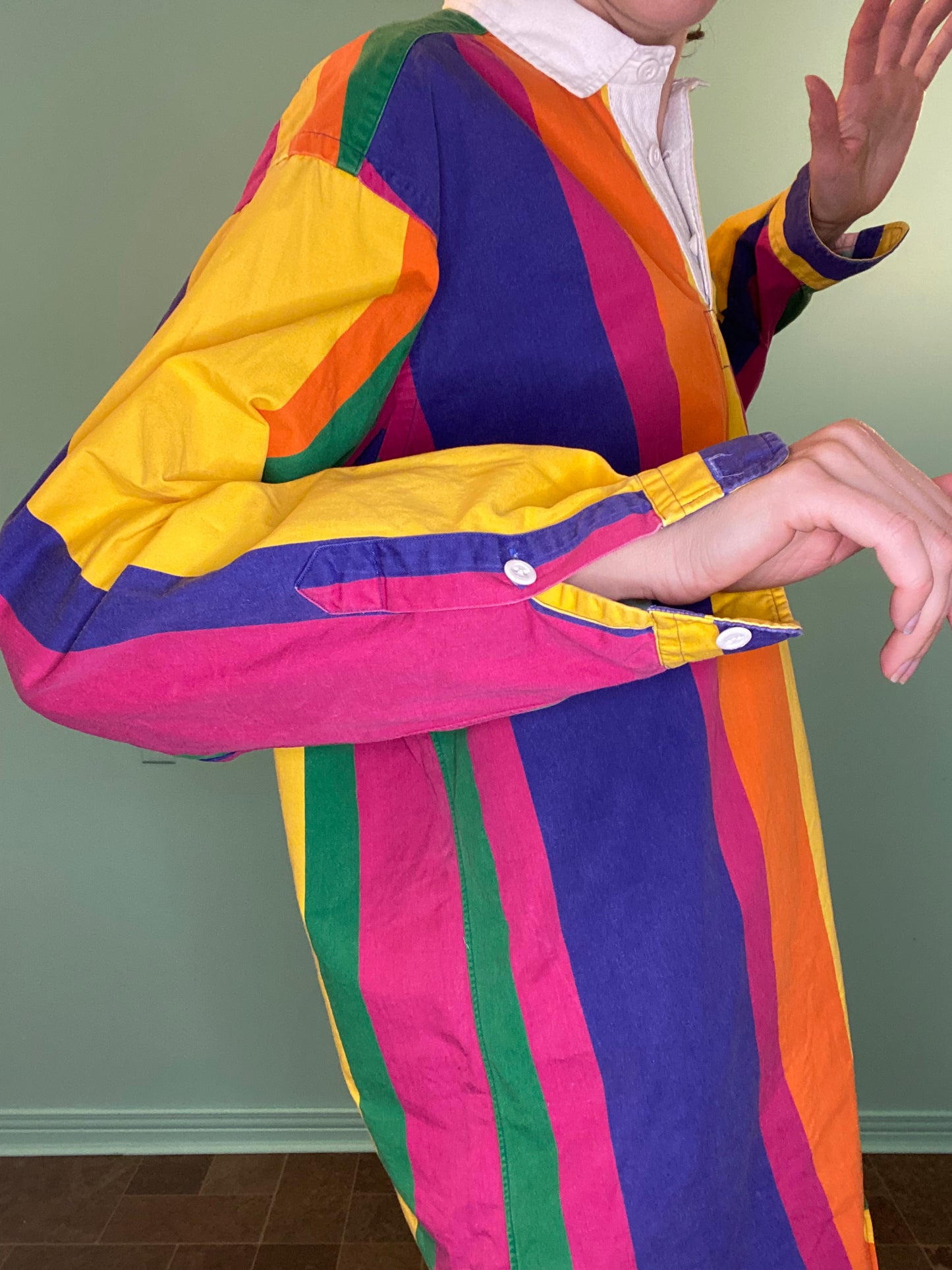 ICONIC VINTAGE 90S "RALPH LAUREN" RAINBOW RUGBY SHIRT