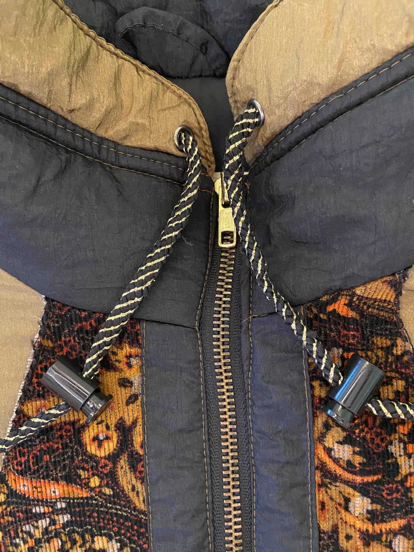 INCREDIBLE VINTAGE 90'S "LES VETEMENTS" PUFFY COLOUR BLOCK COAT