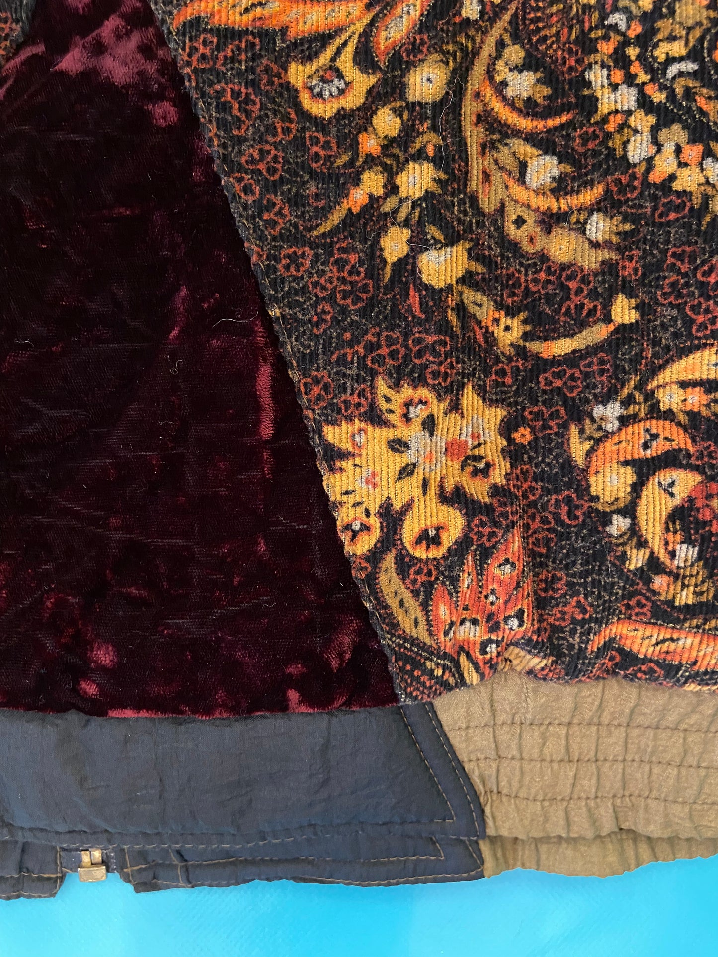 INCREDIBLE VINTAGE 90'S "LES VETEMENTS" PUFFY COLOUR BLOCK COAT