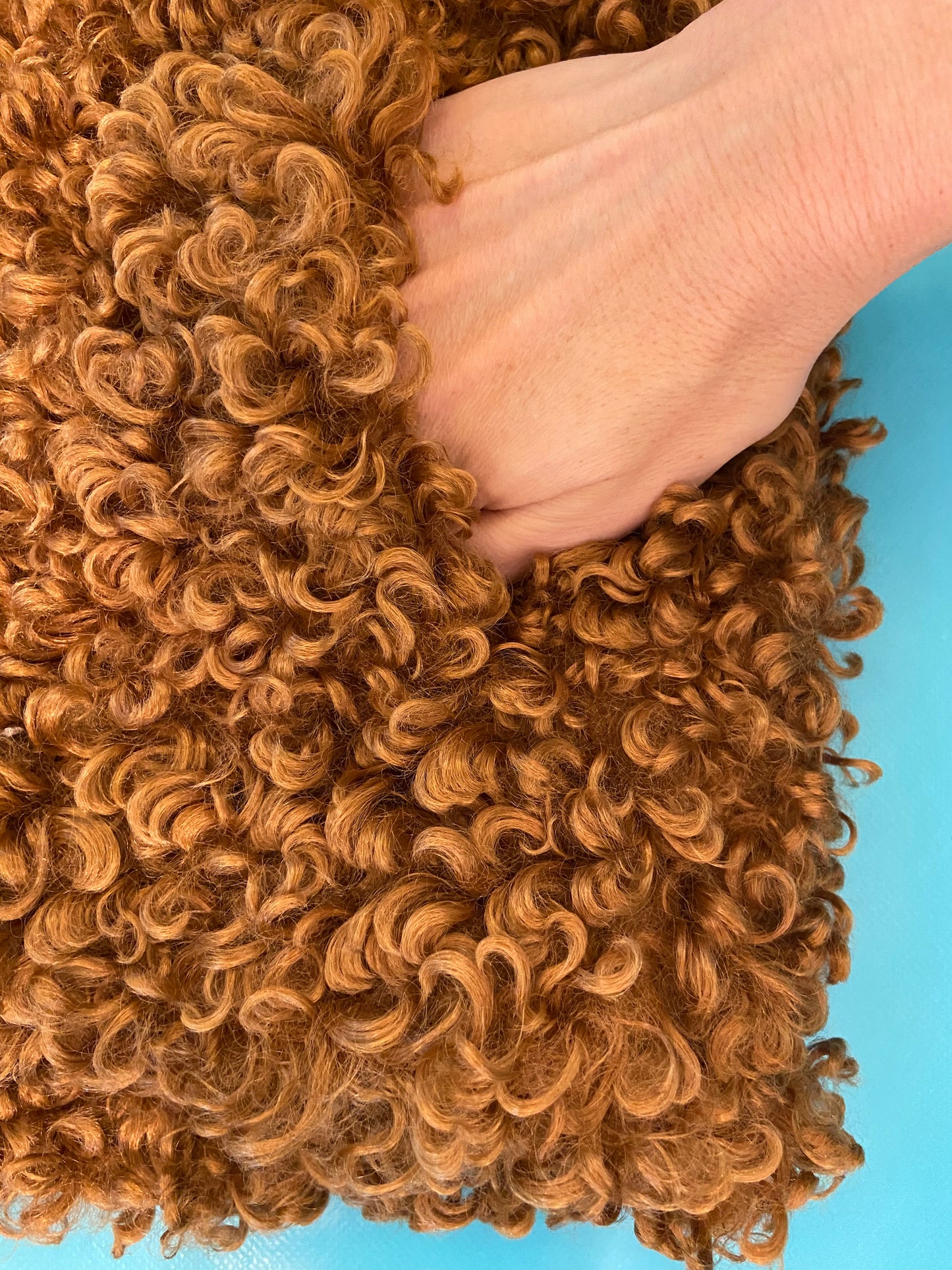 SUPER FUN "ZARA" ***NEW WITH TAGS CURLY FAUX FUR COAT