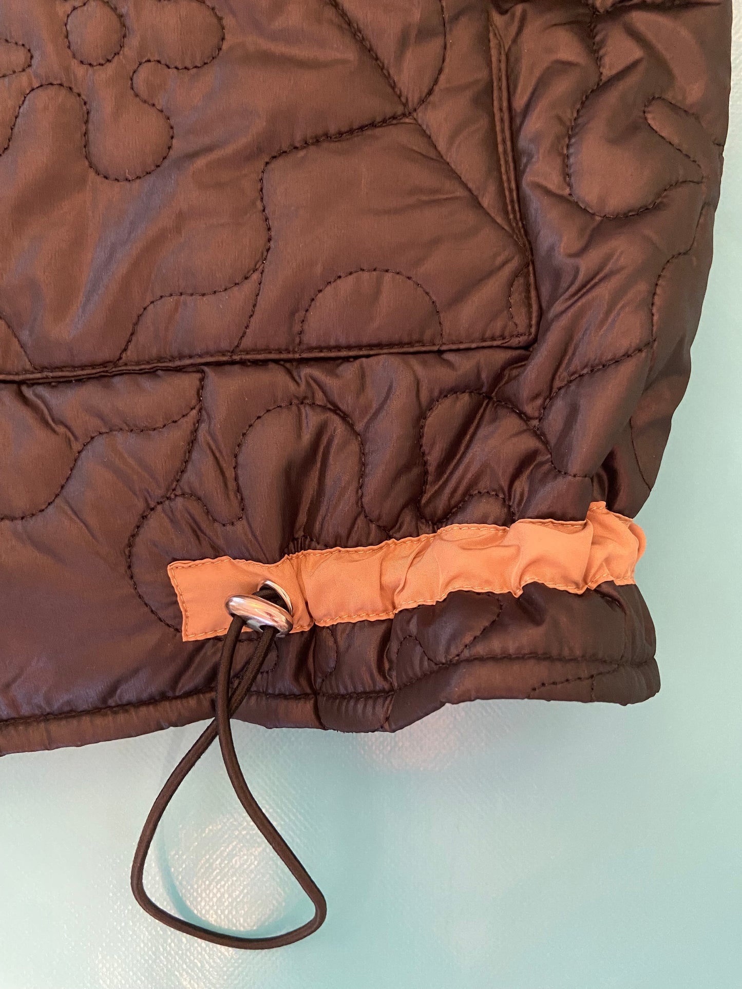 NEW NEVER WORN "YAS" BLACK FLORAL QUILTED COAT