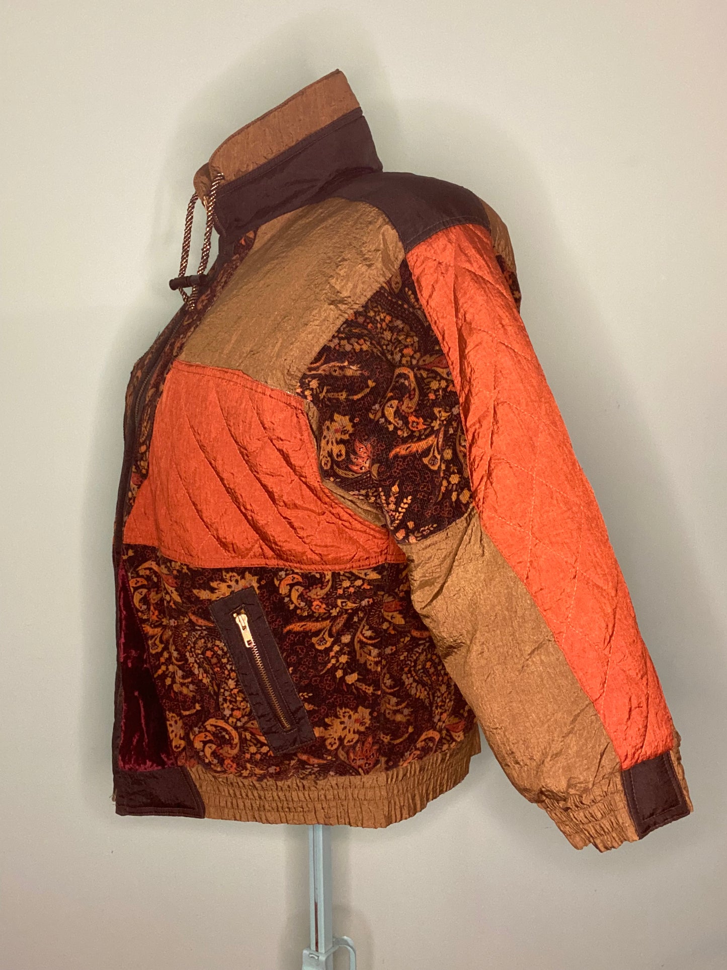 INCREDIBLE VINTAGE 90'S "LES VETEMENTS" PUFFY COLOUR BLOCK COAT