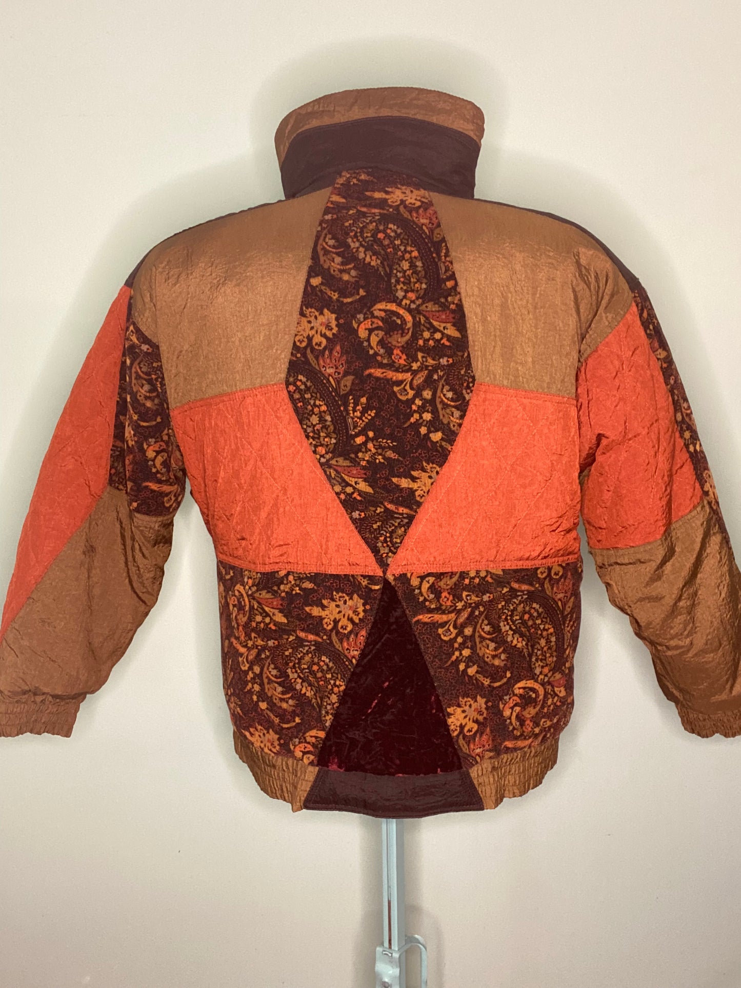 INCREDIBLE VINTAGE 90'S "LES VETEMENTS" PUFFY COLOUR BLOCK COAT