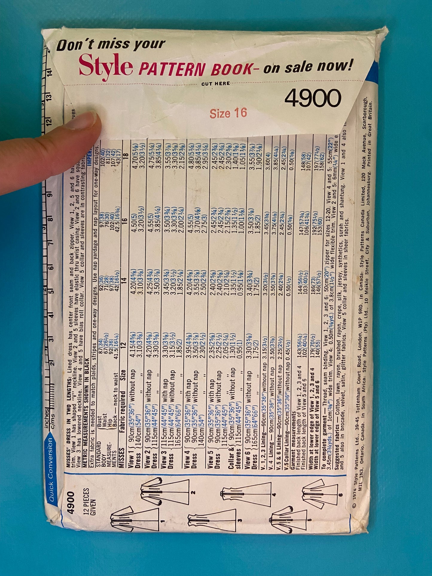 ***VINTAGE "STYLE" LATE 70'S DRESS/GOWN SEWING PATTERN