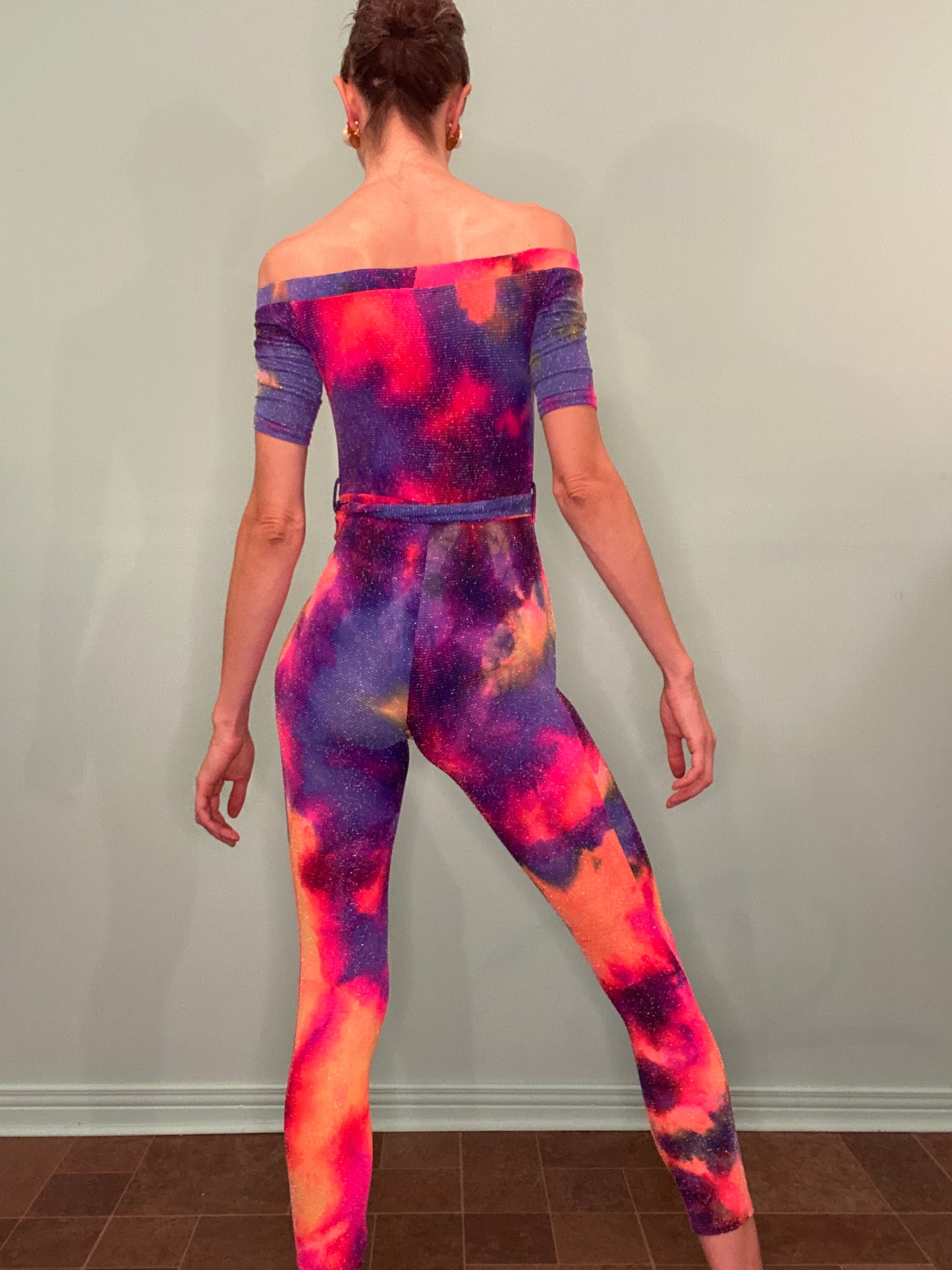 RAINBOW GLITTERY BODY SUIT