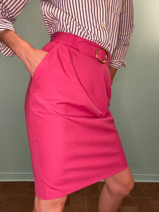 VINTAGE "MARKS & SPENCERS" PINK PENCIL SKIRT
