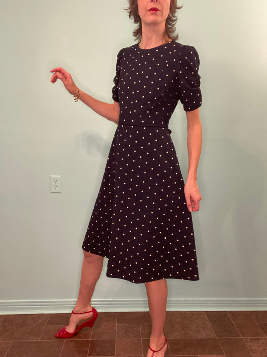 "DKNY" PRETTY POLKA DOT DRESS