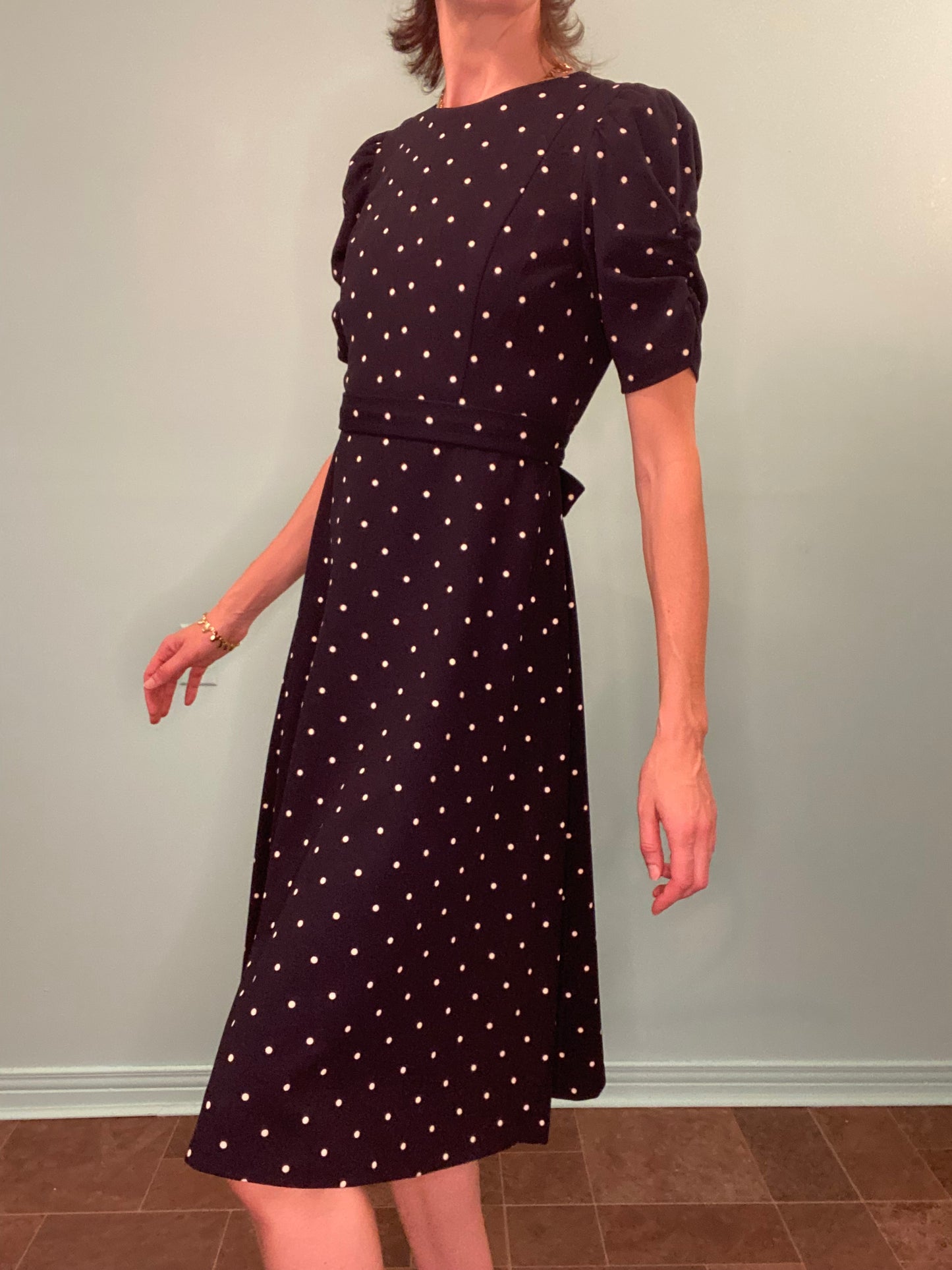 "DKNY" PRETTY POLKA DOT DRESS