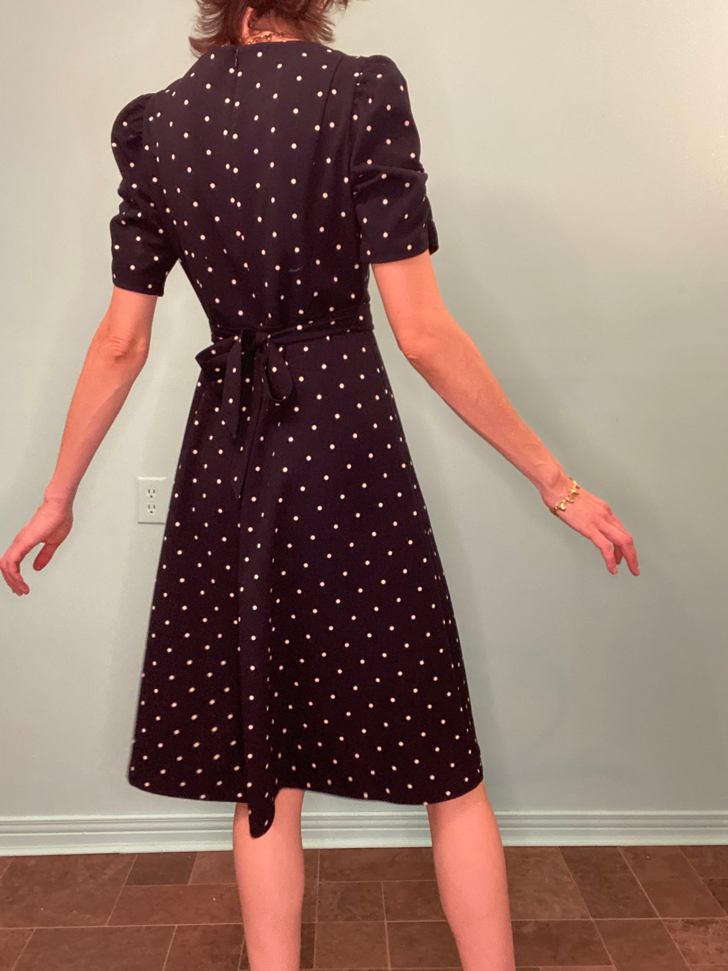 "DKNY" PRETTY POLKA DOT DRESS