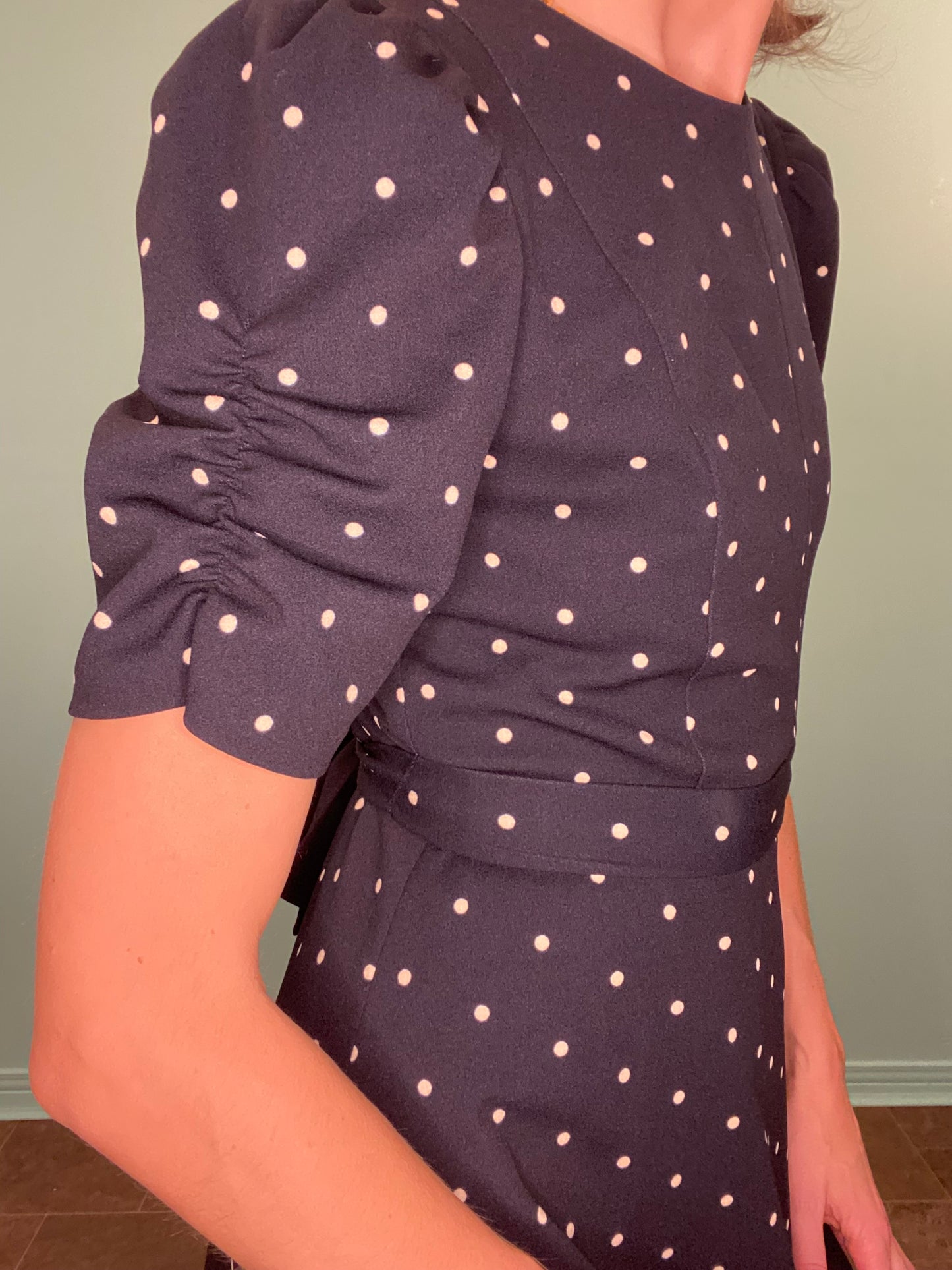 "DKNY" PRETTY POLKA DOT DRESS