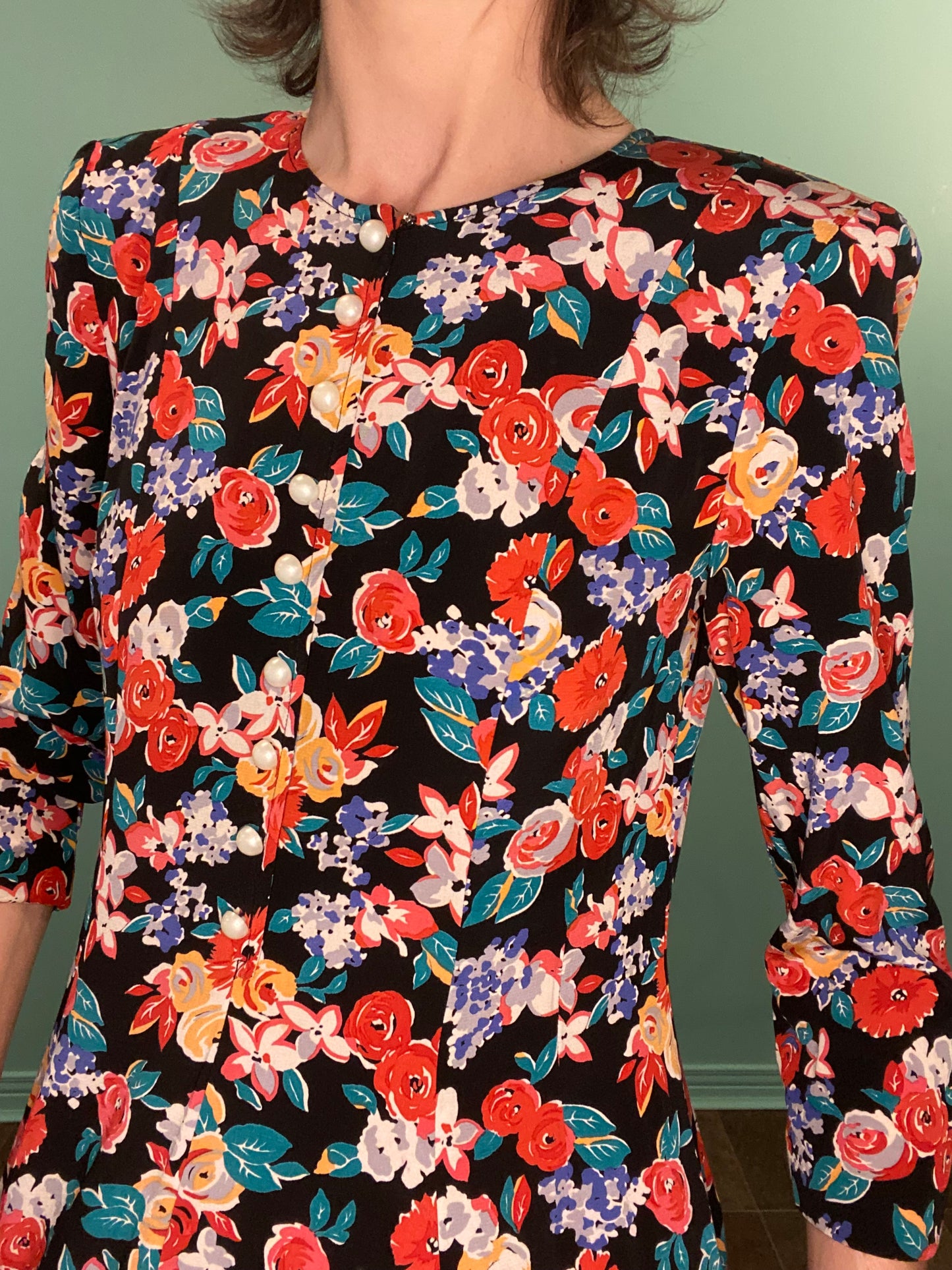 VINTAGE "LIZ CLAIBORNE" FLORAL DRESS