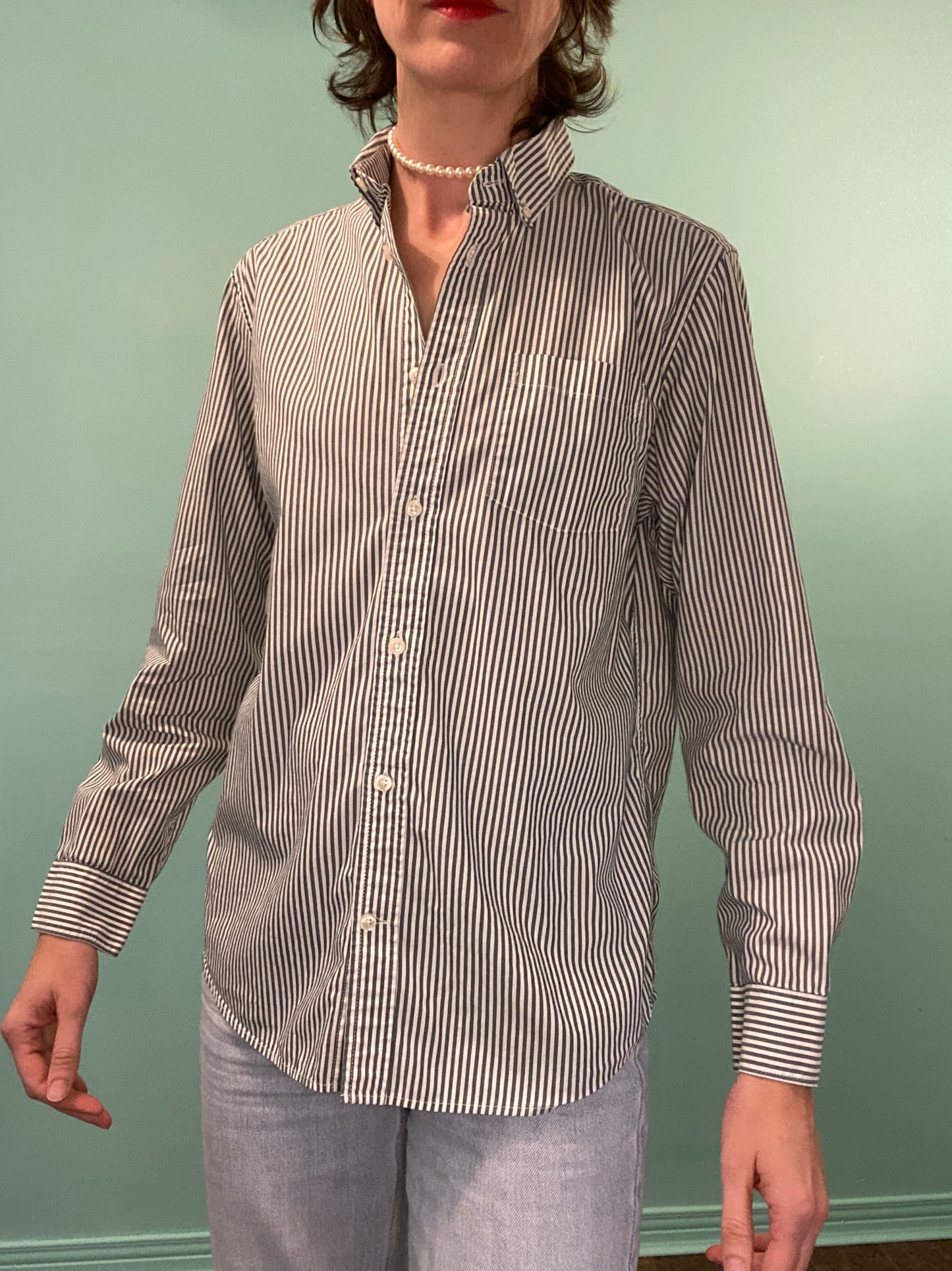 CLASSIC "GAP" STRIPED OFFICE SHIRT