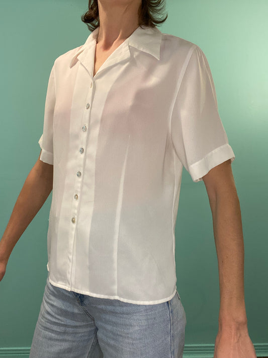 VINTAGE "BRAEMAR" SHORT SLEEVE BLOUSE