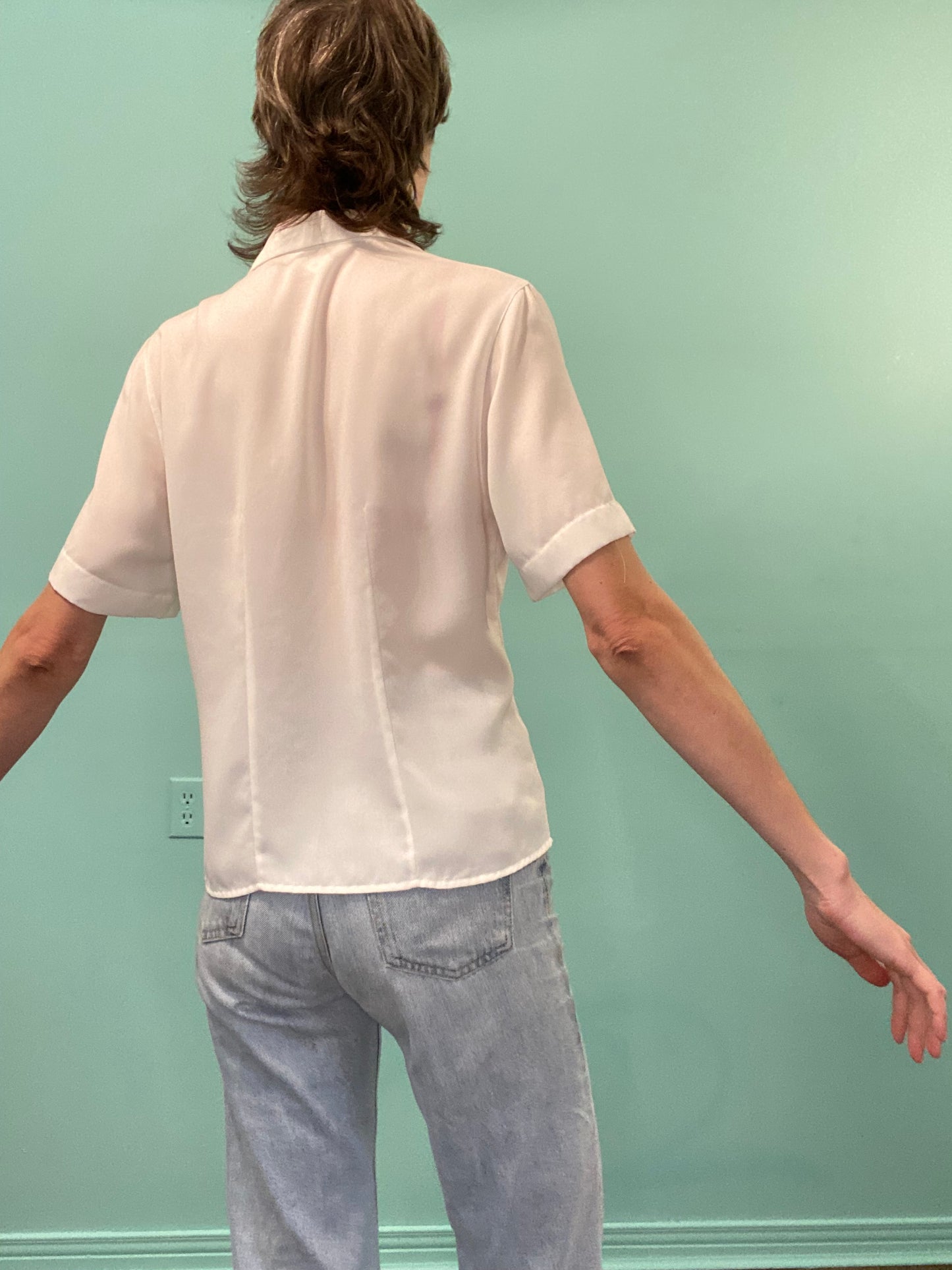 VINTAGE "BRAEMAR" SHORT SLEEVE BLOUSE