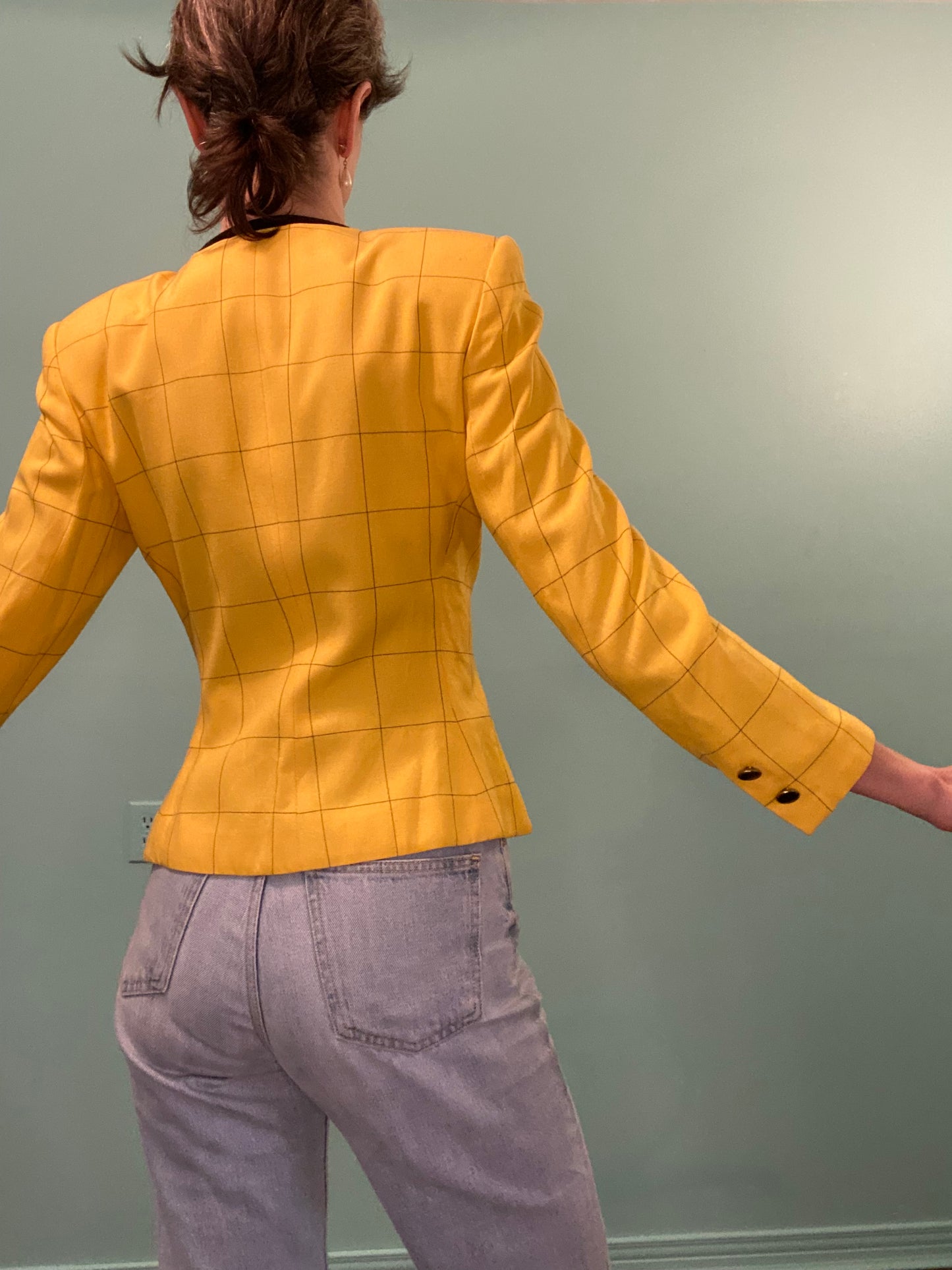 VINTAGE "MATRIX" YELLOW BLAZER