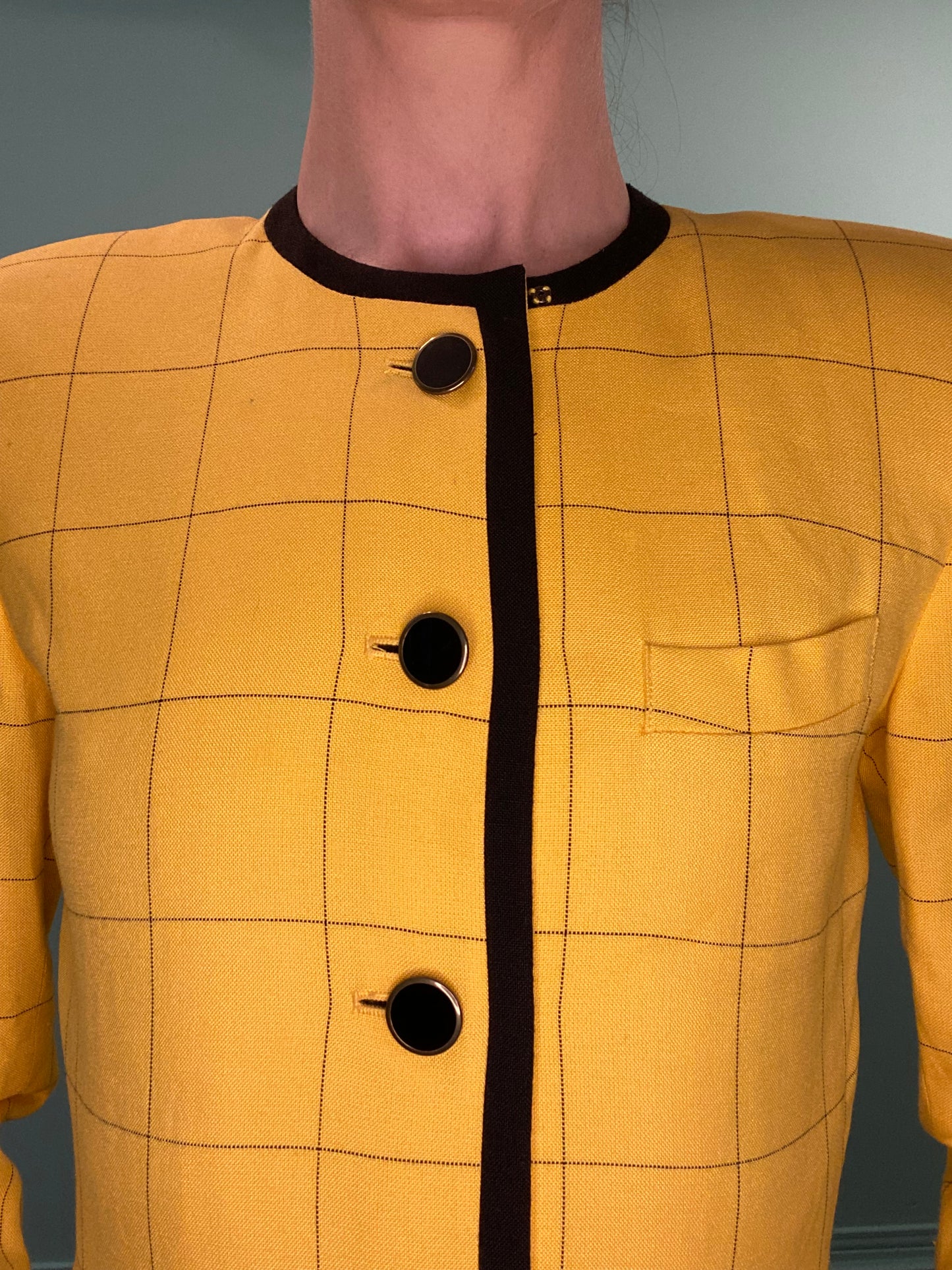 VINTAGE "MATRIX" YELLOW BLAZER