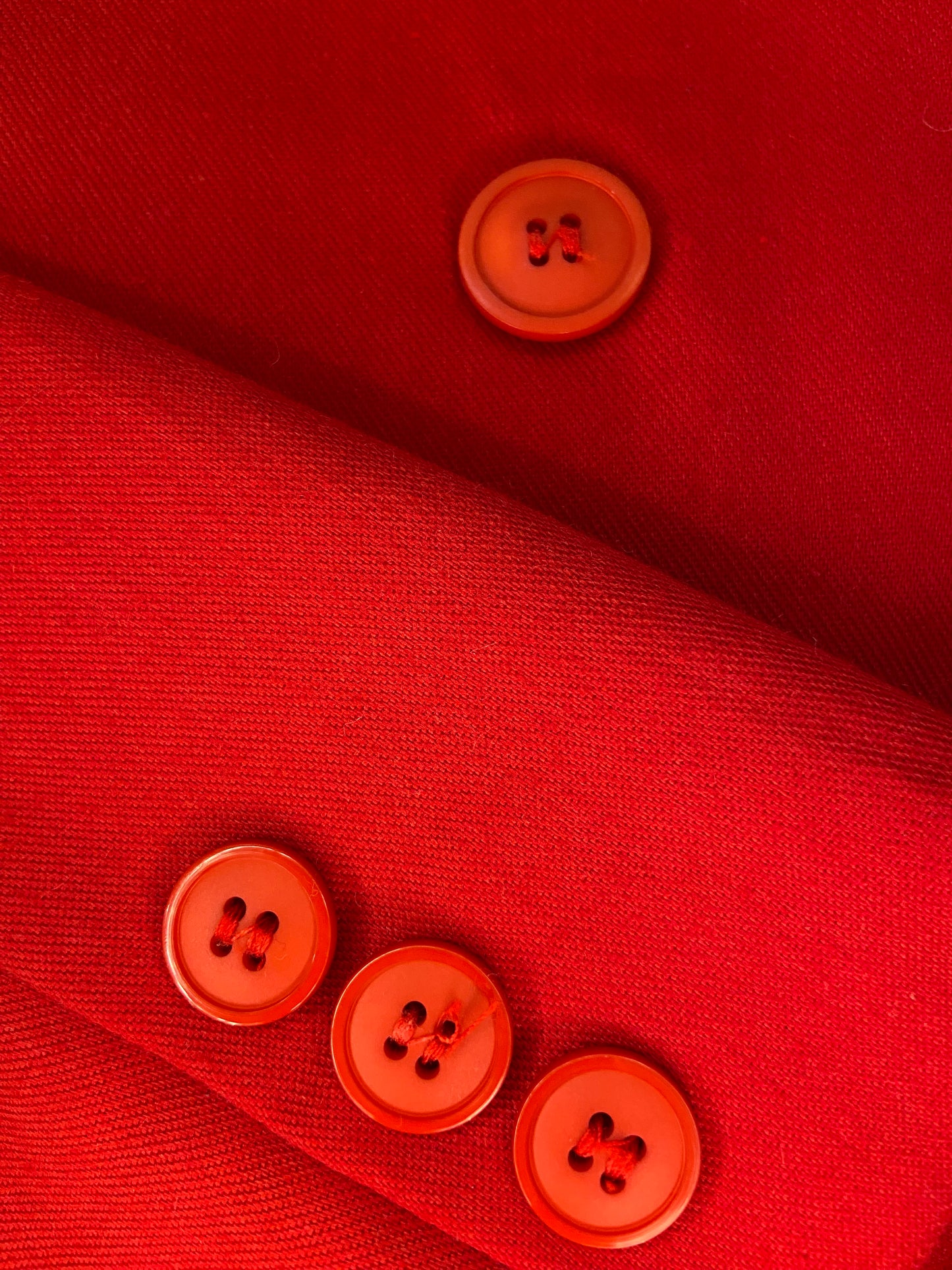 VINTAGE "TALL GIRL"!!!! RED DOUBLE BREASTED BLAZER