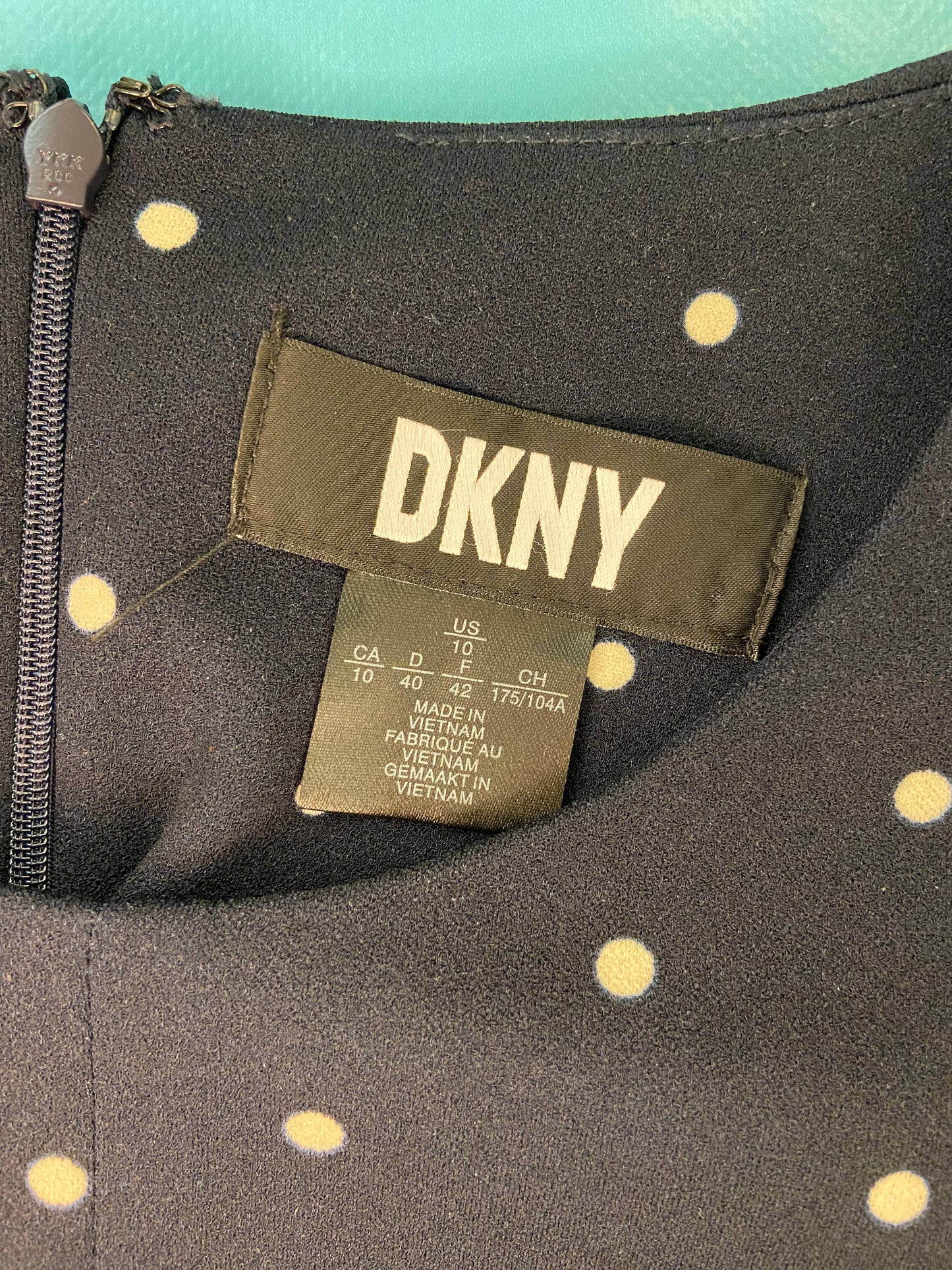 "DKNY" PRETTY POLKA DOT DRESS