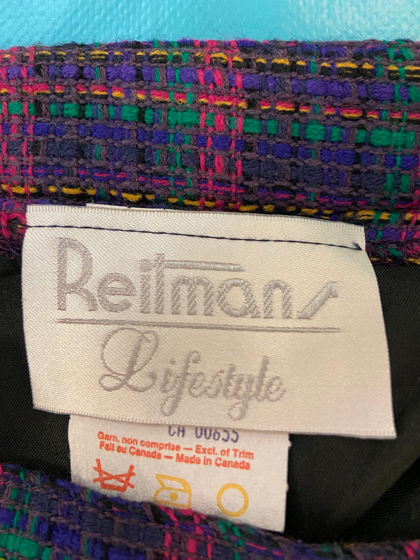 VINTAGE "REITMANS LIFE STYLE" PURPLE PLAID SUIT