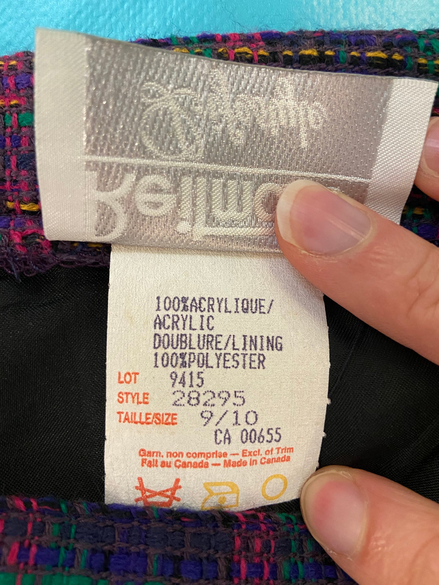 VINTAGE "REITMANS LIFE STYLE" PURPLE PLAID SUIT