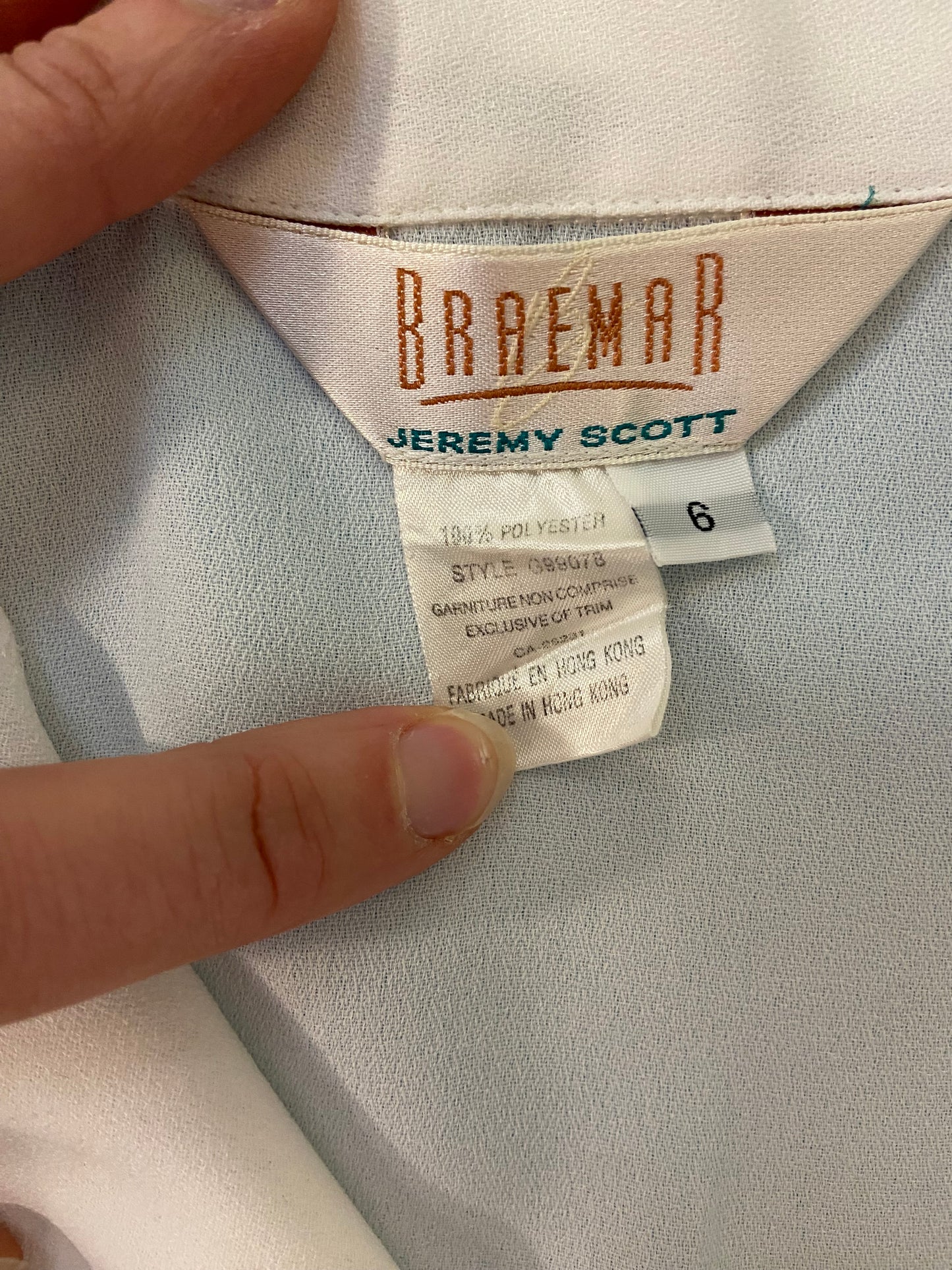 VINTAGE "BRAEMAR" SHORT SLEEVE BLOUSE