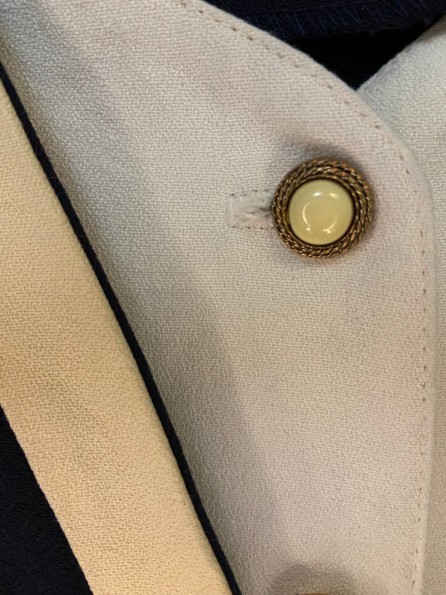 VINTAGE "MAREN" THREE PIECE BLAZER VEST SET (ALL ATTACHED AT SIDE SEAMS)