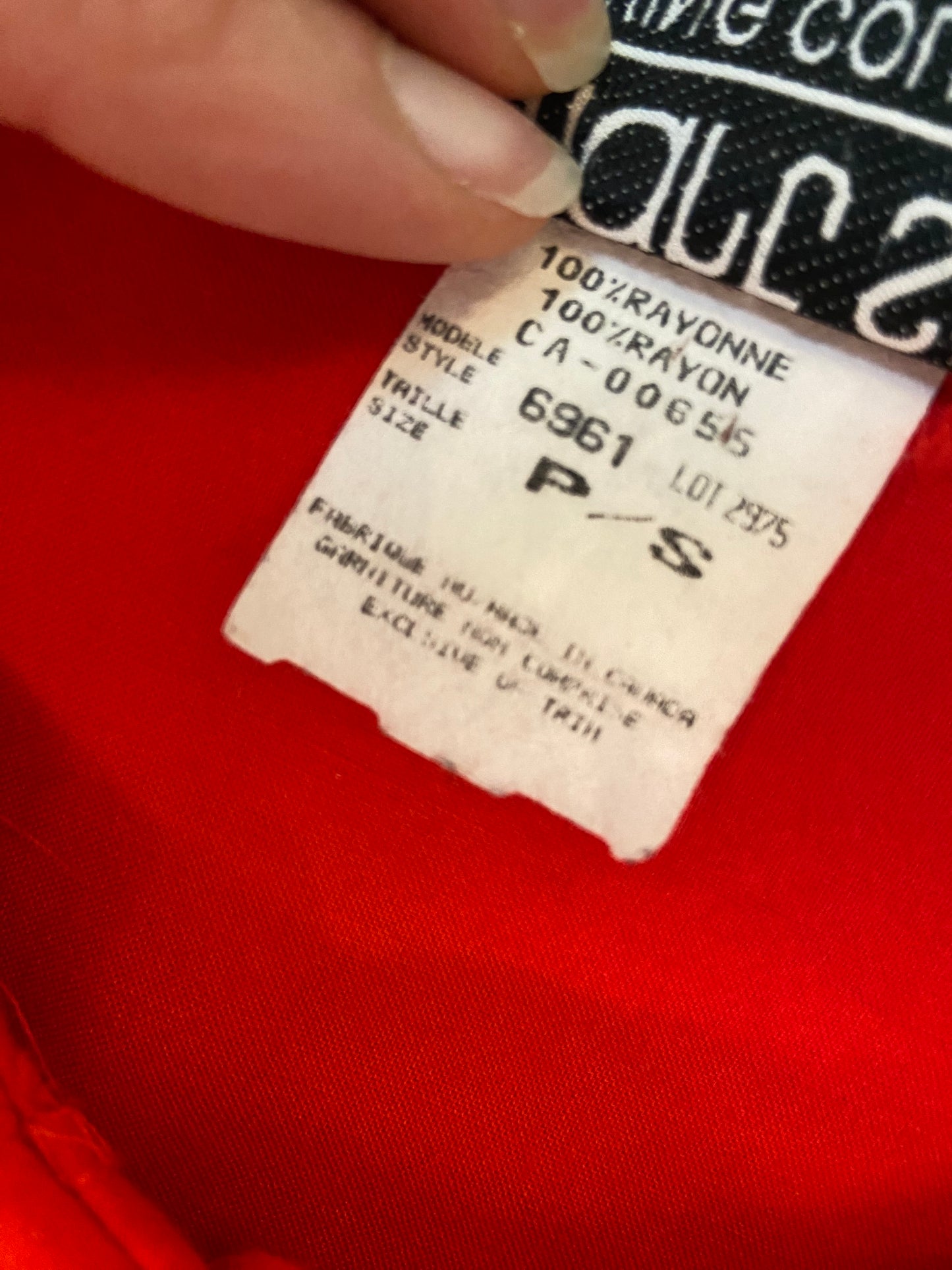 VINTAGE "SMART SET" RED SHORT SLEEVE BLOUSE