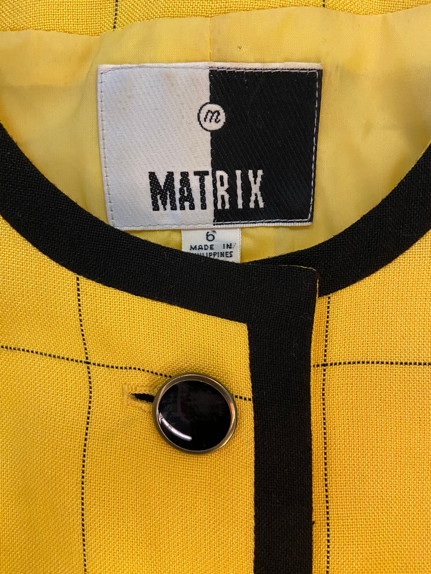 VINTAGE "MATRIX" YELLOW BLAZER